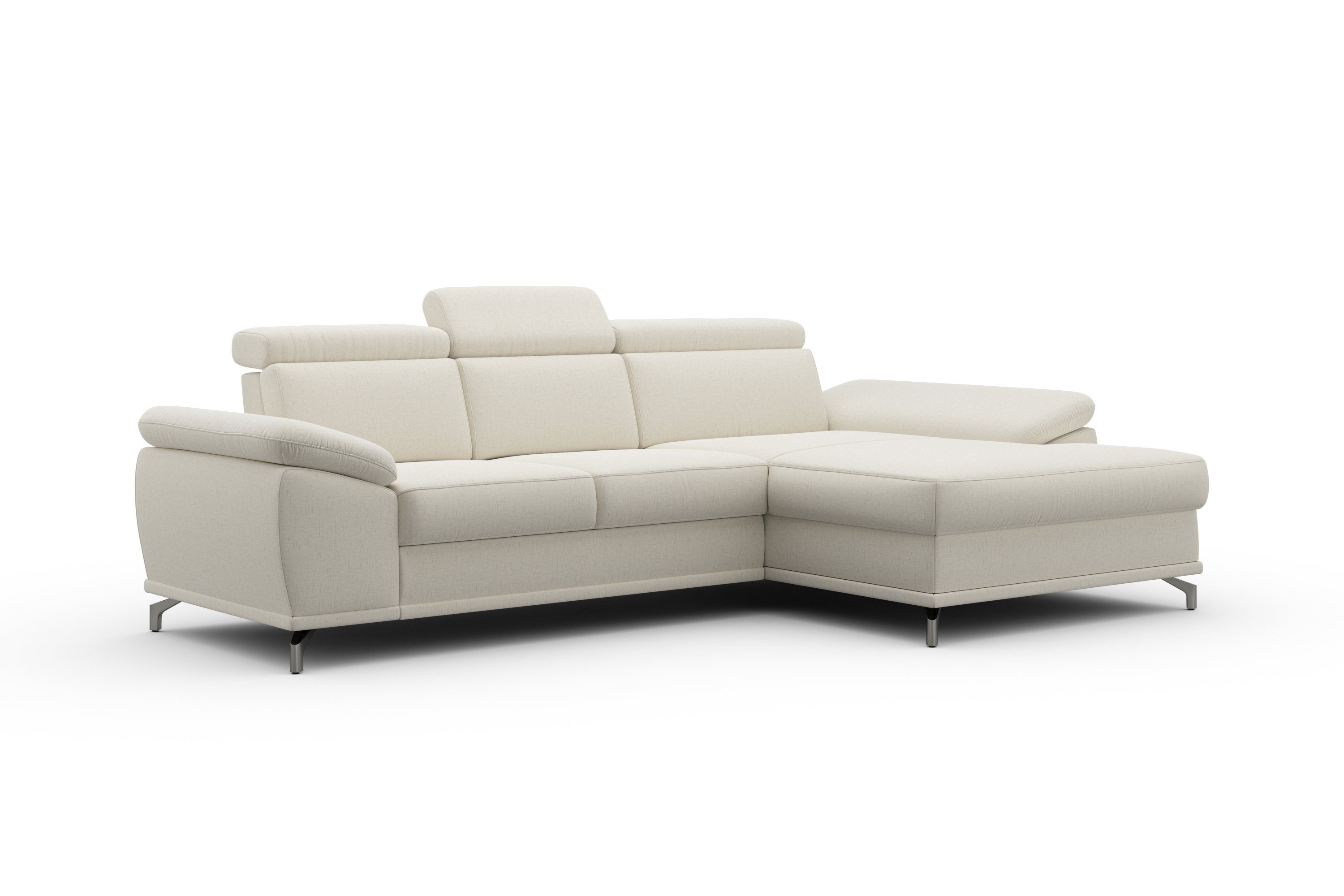 sit&more Hoekbank Cabrio L-vorm, met zitdiepteverstelling, arm- en hoofdsteunverstelling
