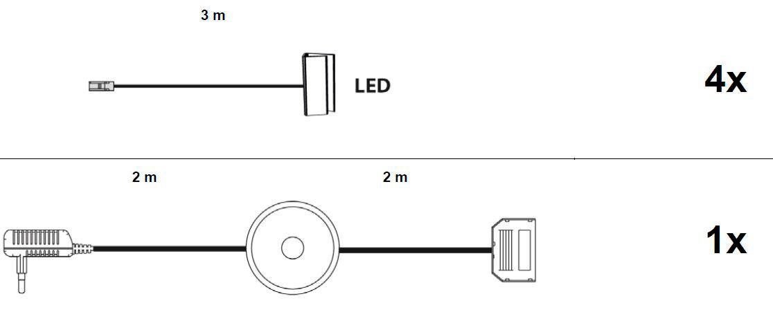 trendteam Led-kastverlichting Verlichting (set)