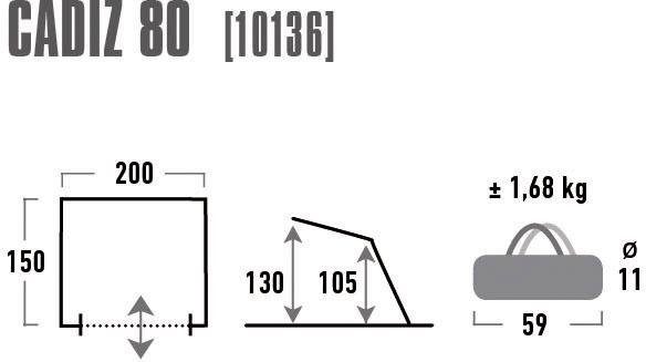 High Peak Strandtent Cadiz 80