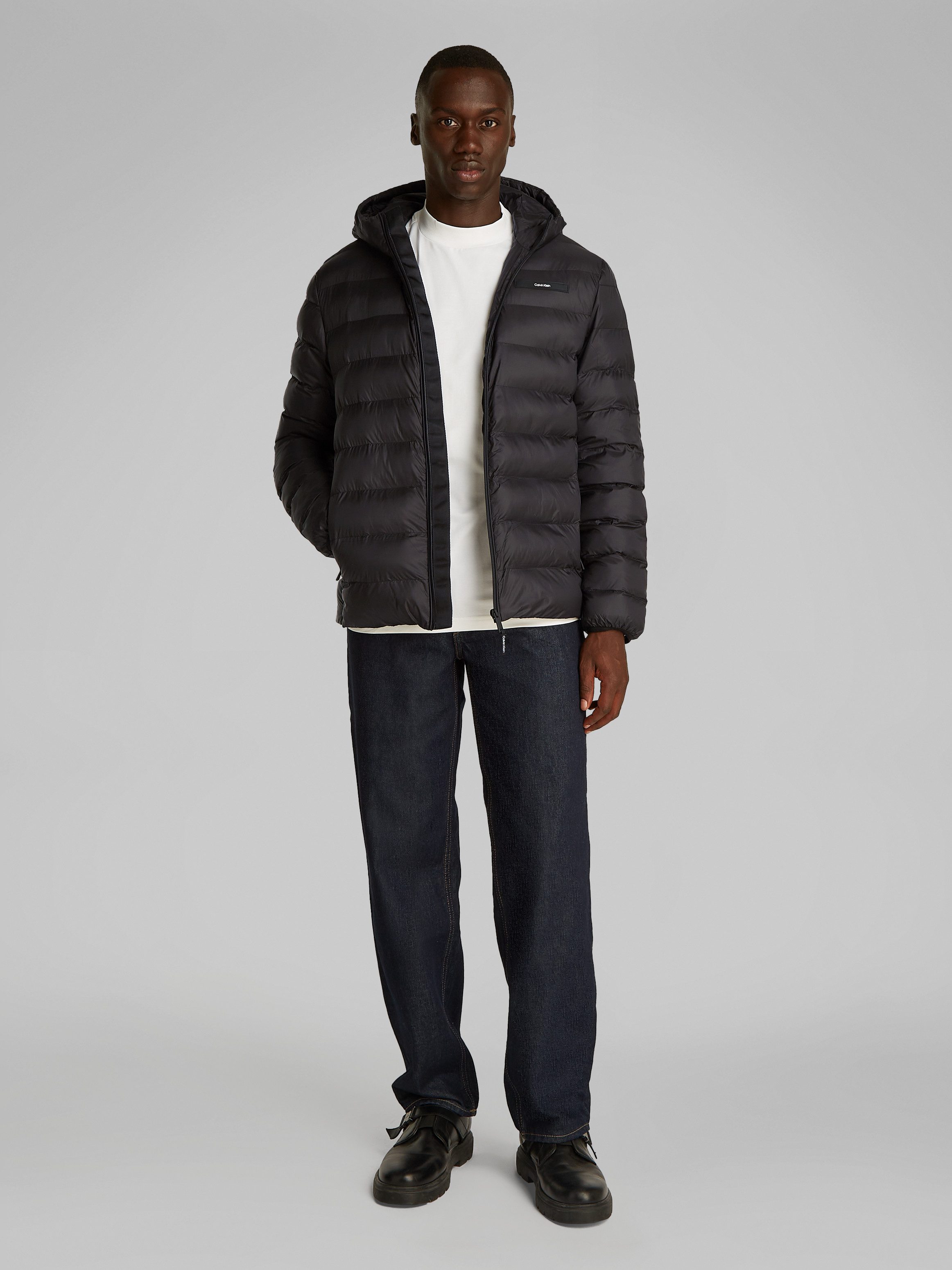 Calvin Klein Outdoorjack RECYCLED HOODED PUFFER JACKET