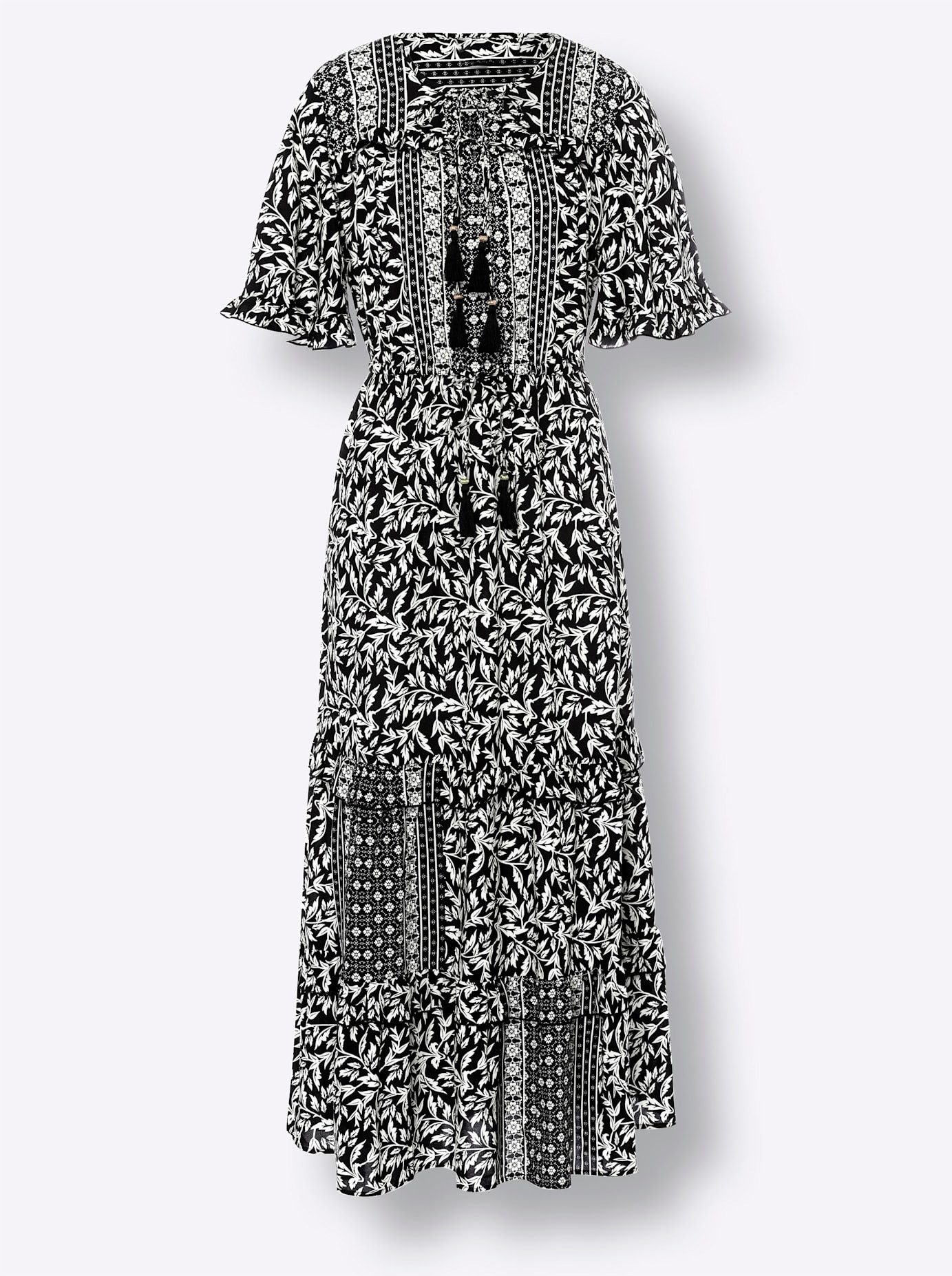 heine Maxi-jurk Gedessineerde jurk