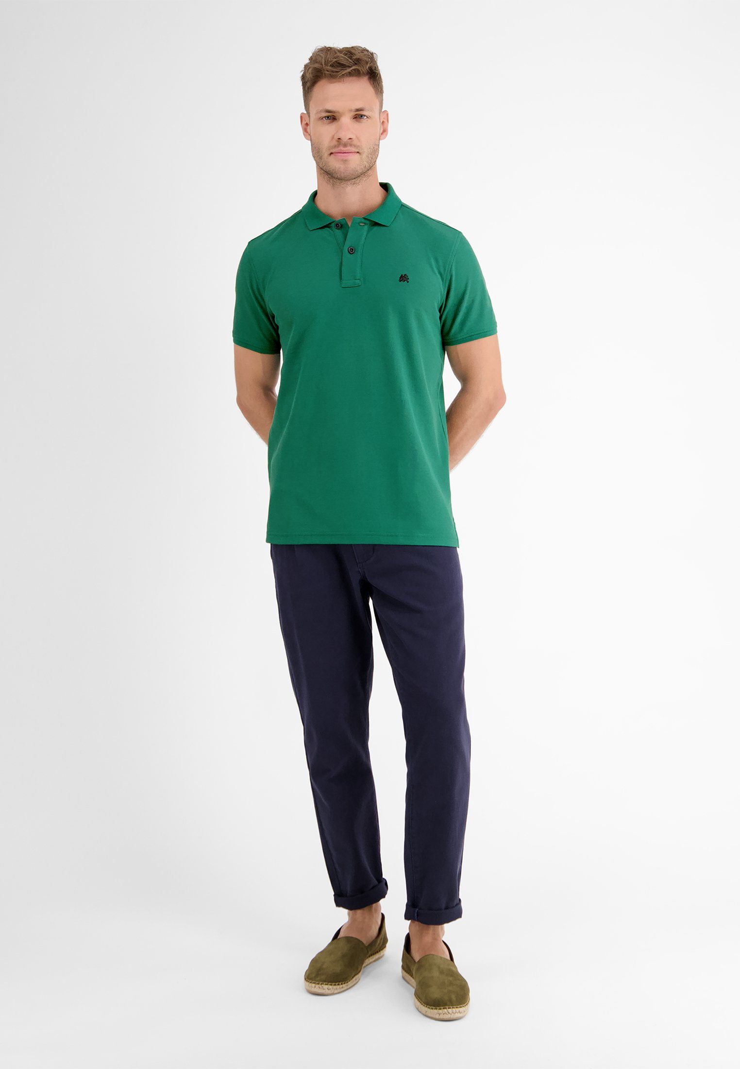 Lerros Poloshirt LERROS klassieke polostijl in *Cool & Dry* piquékwaliteit
