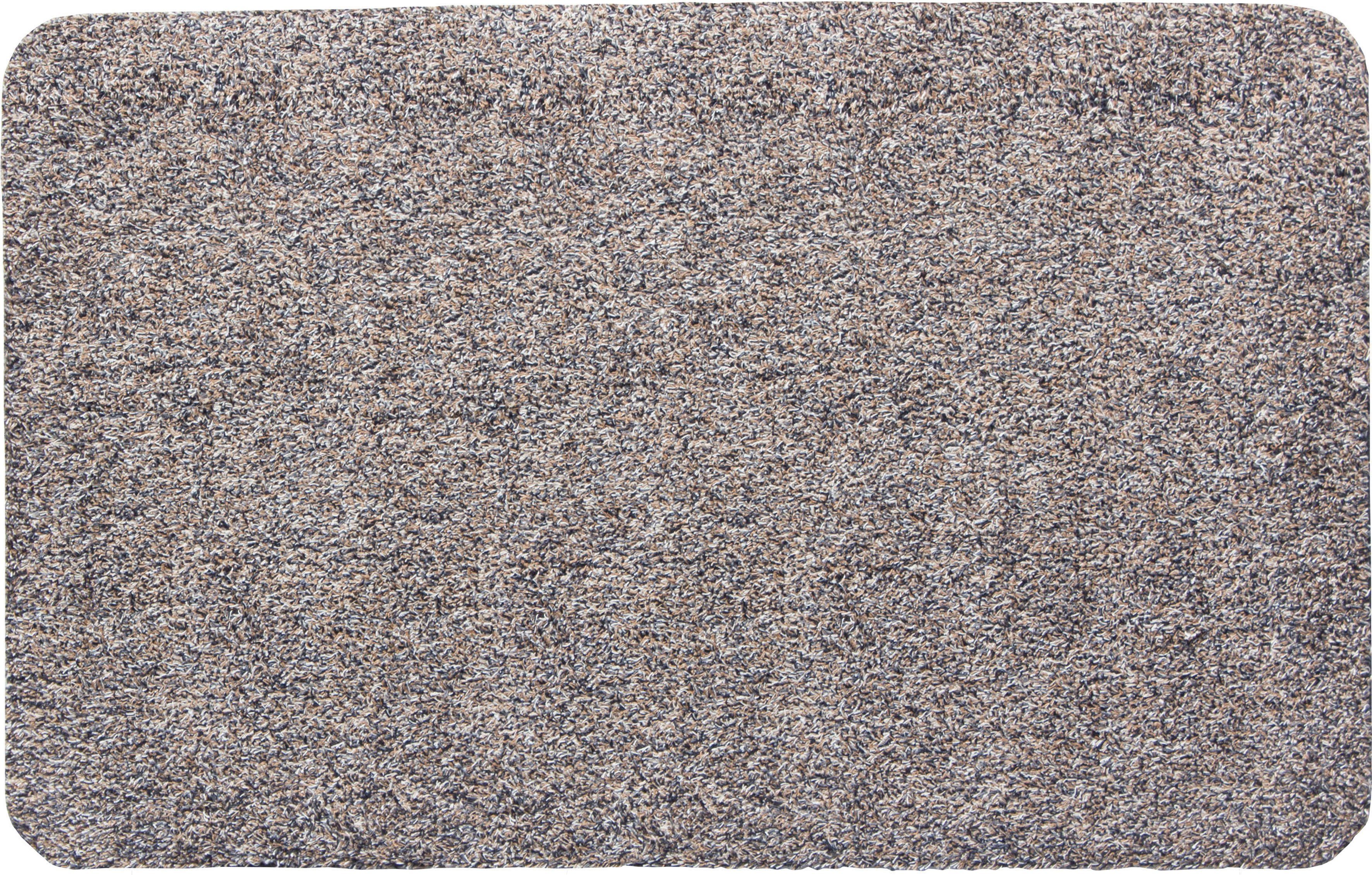 my home Mat Sydney, Made in Netherlands Vuilafstotende mat, gemêleerde look, antislip, voor binnen en buiten deurmatten maat 60 cm x 100 cm x 6 mm