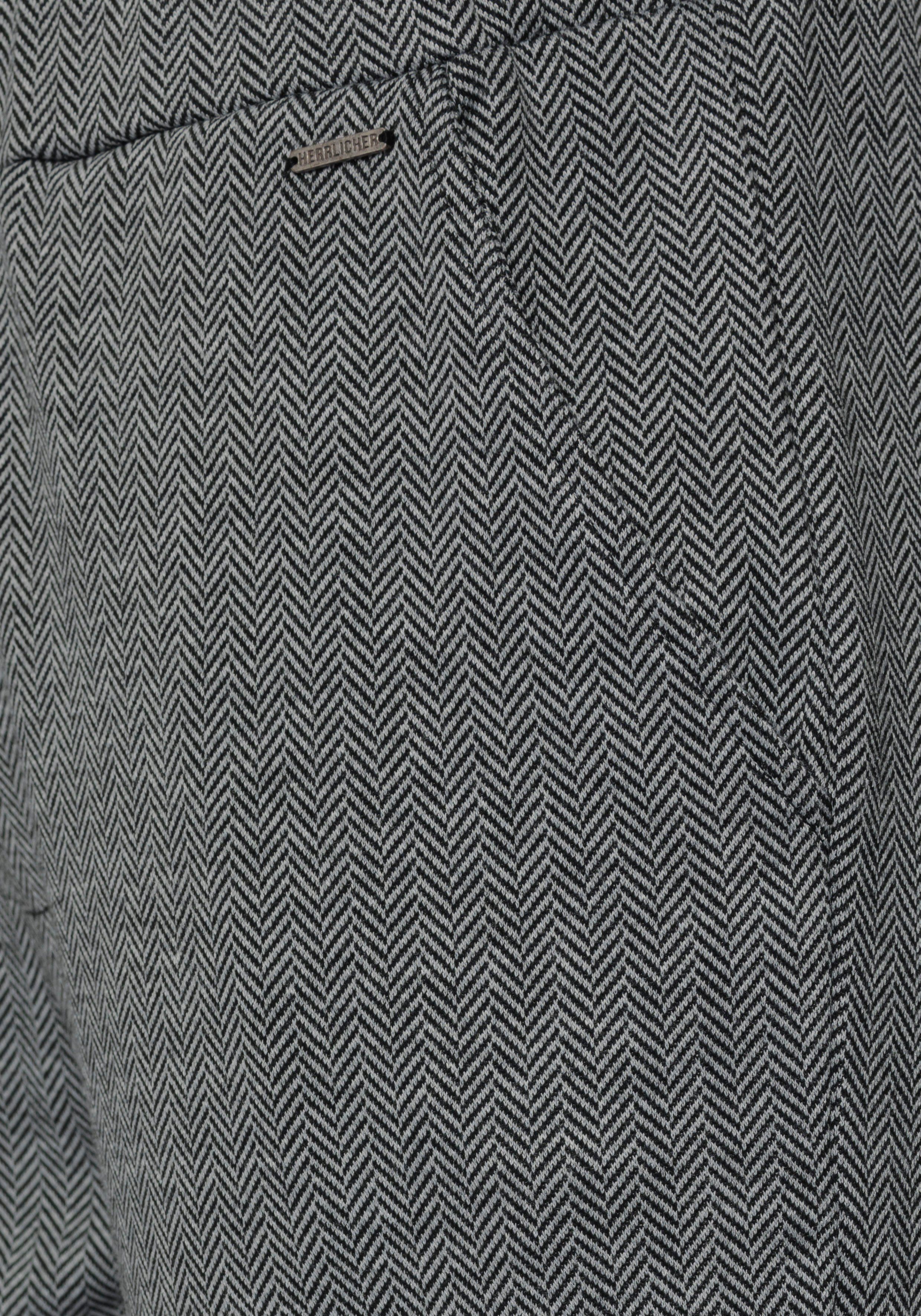 Herrlicher Jerseybroek HESTER met fijn visgraatpatroon