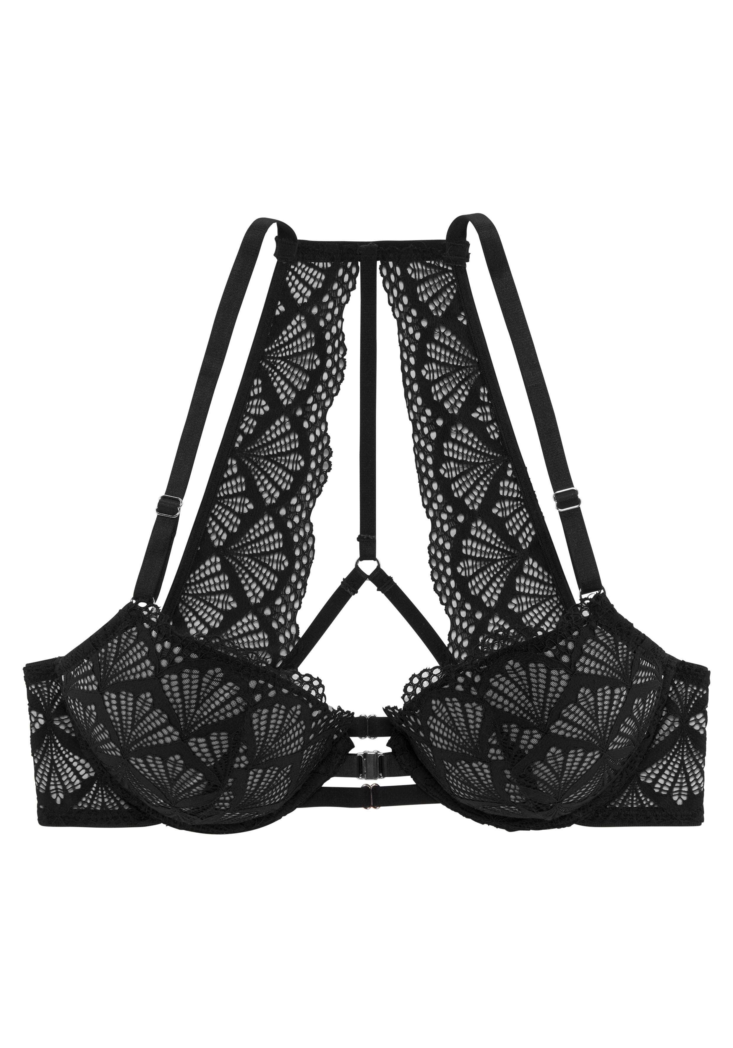 Lascana Push-up-bh Sienna met decoratieve kanten achterkant, sexy dessous