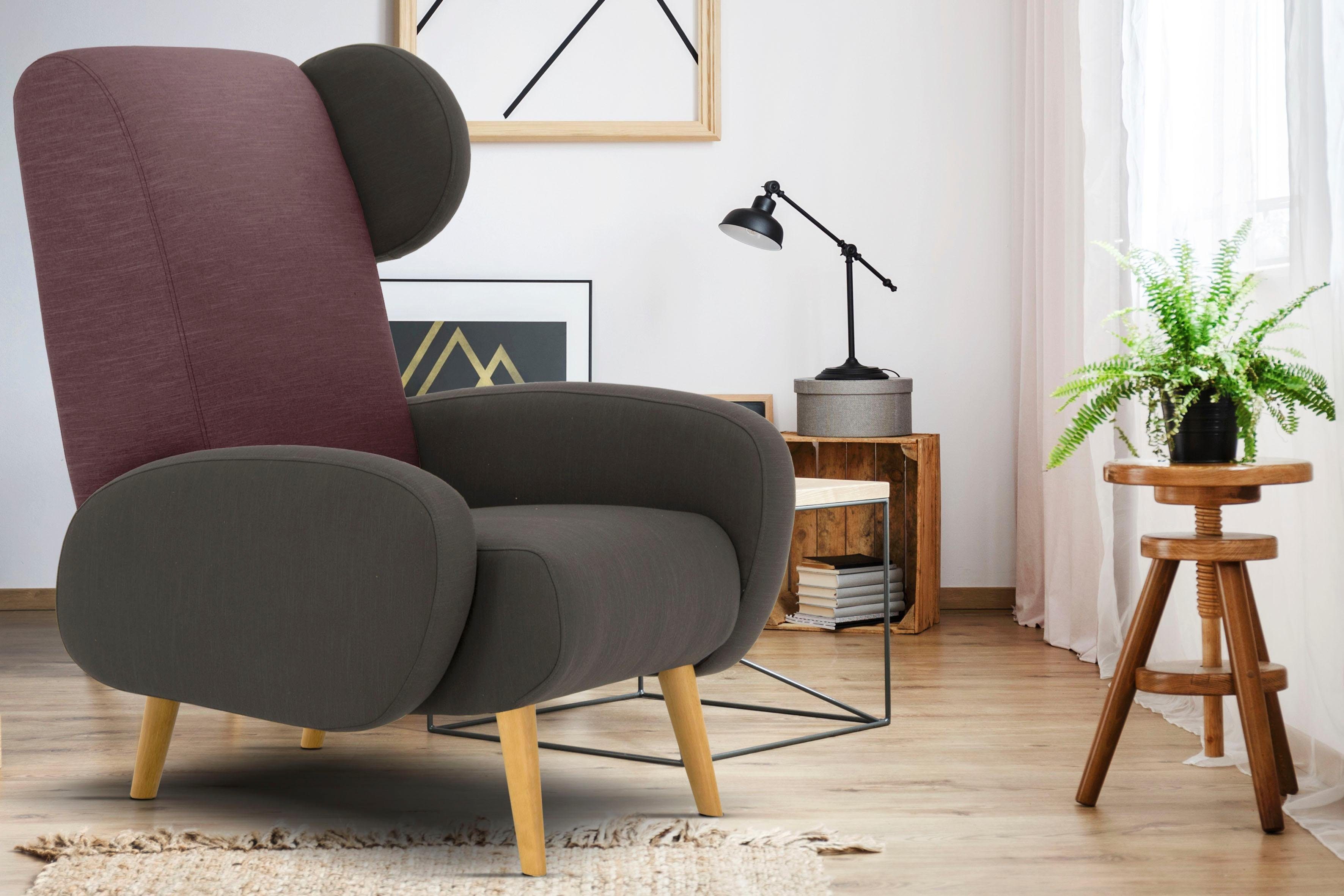 Home affaire Fauteuil Gox in buitengewoon stijlvolle look