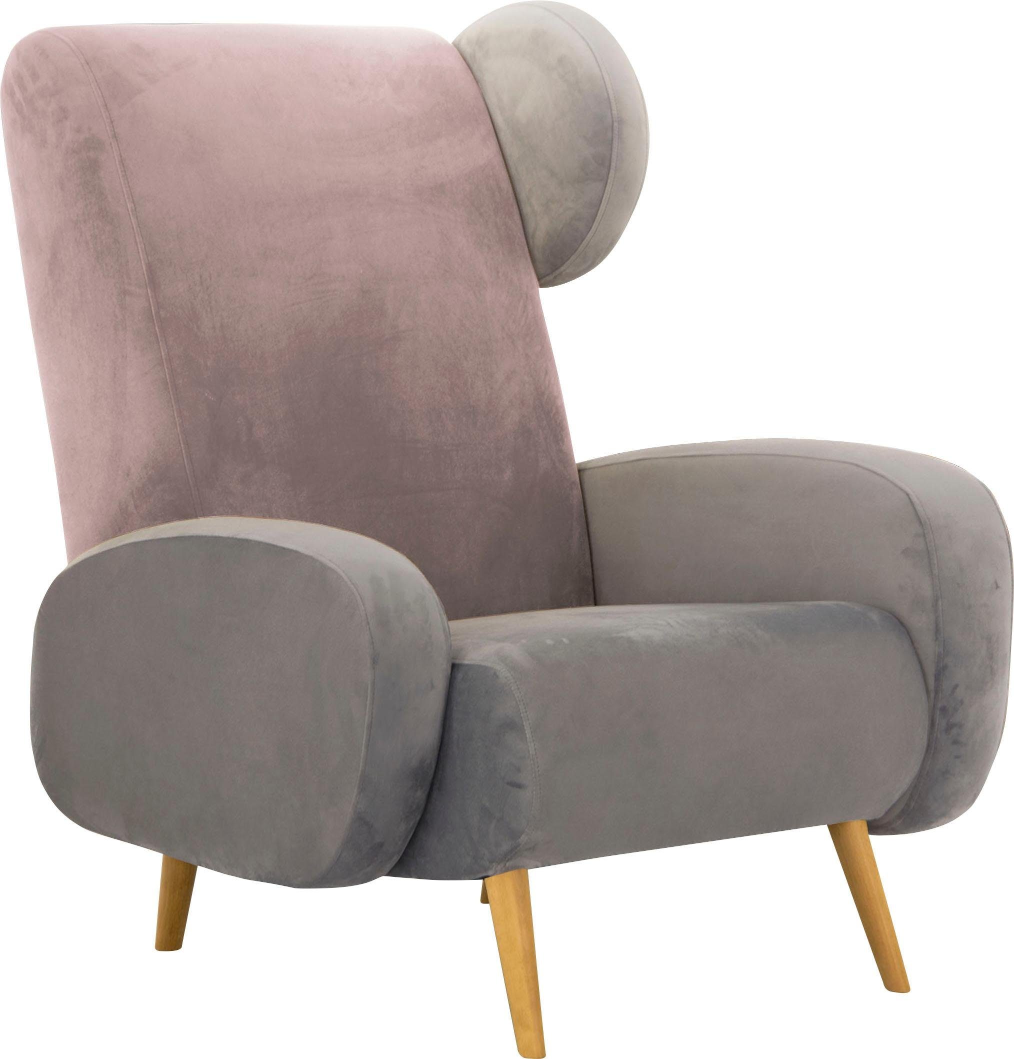 Home affaire Fauteuil Gox oorschelpstoel in buitengewoon stijlvolle look