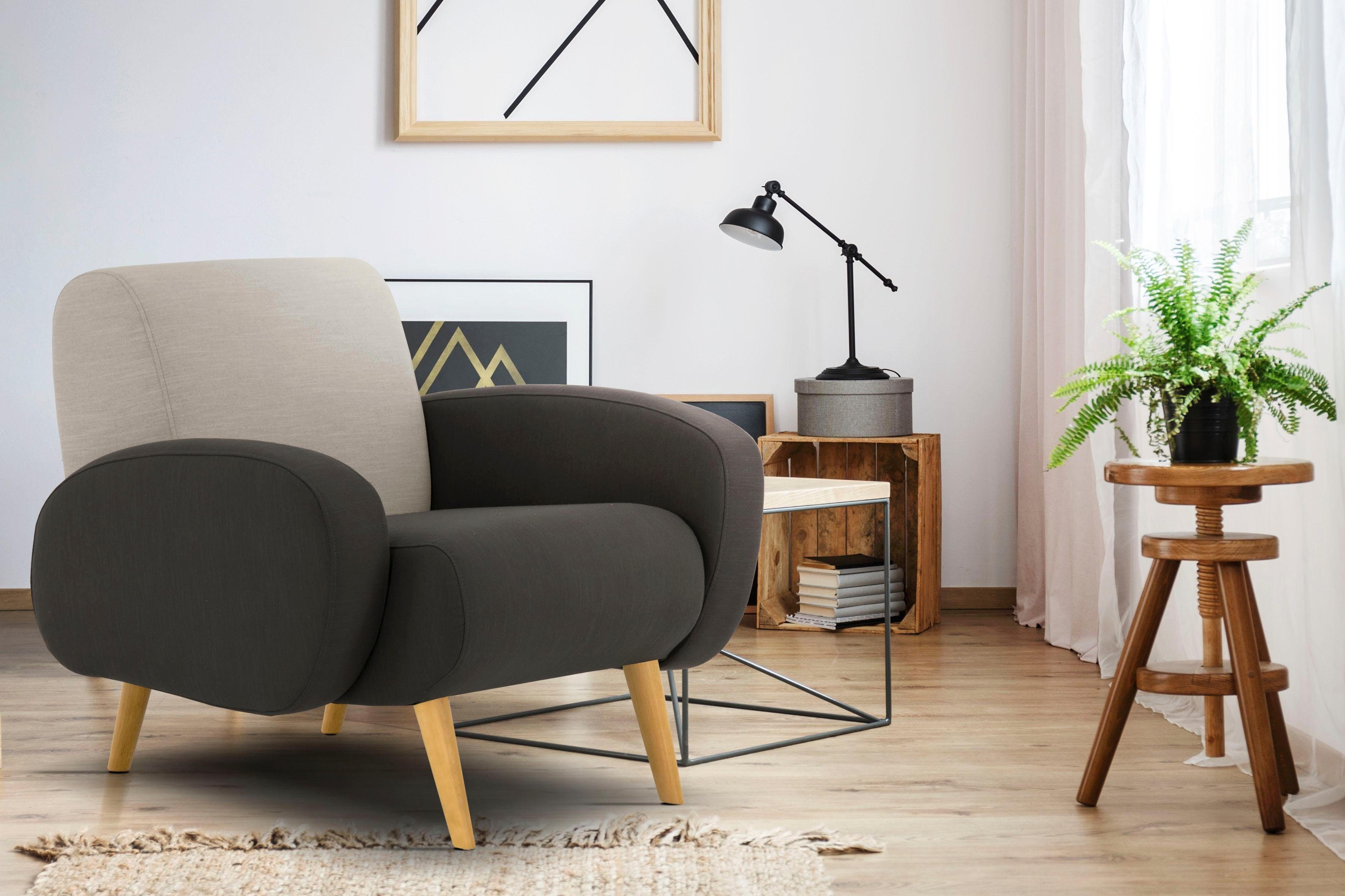 Home affaire Fauteuil Tox in buitengewoon stijlvolle look