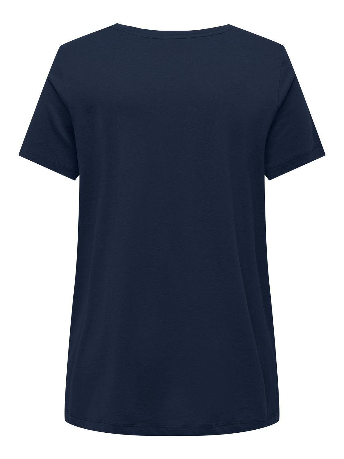 ONLY CARMAKOMA Shirt met V-hals CARBONNIE LIFE S/S V A-SHAPE TEE NOOS