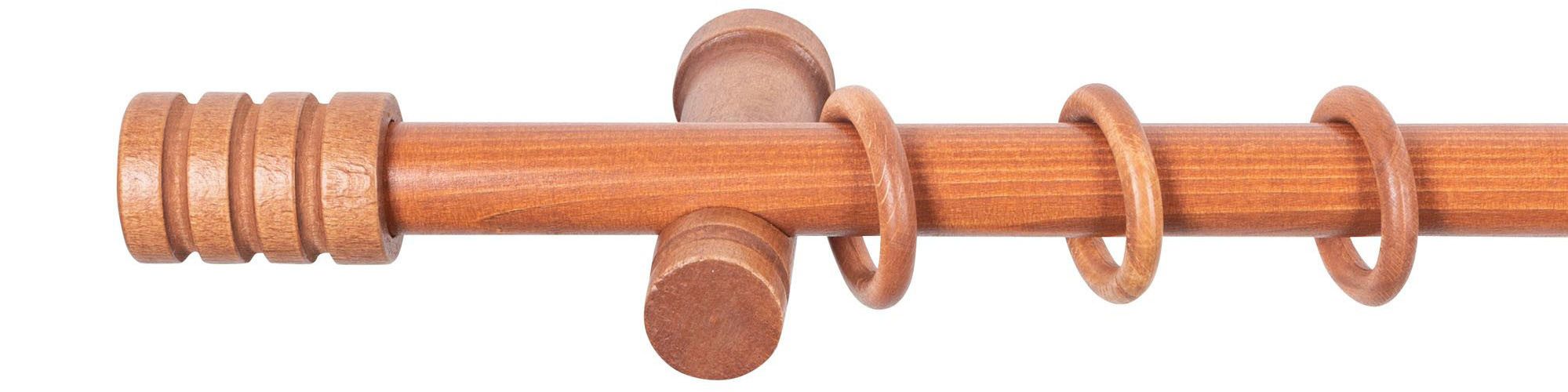 SN DECO GROUP Gordijnroede Pisa 28 mm, hout, verschillende lengtes en kleuren, compleet set (1 stuk)