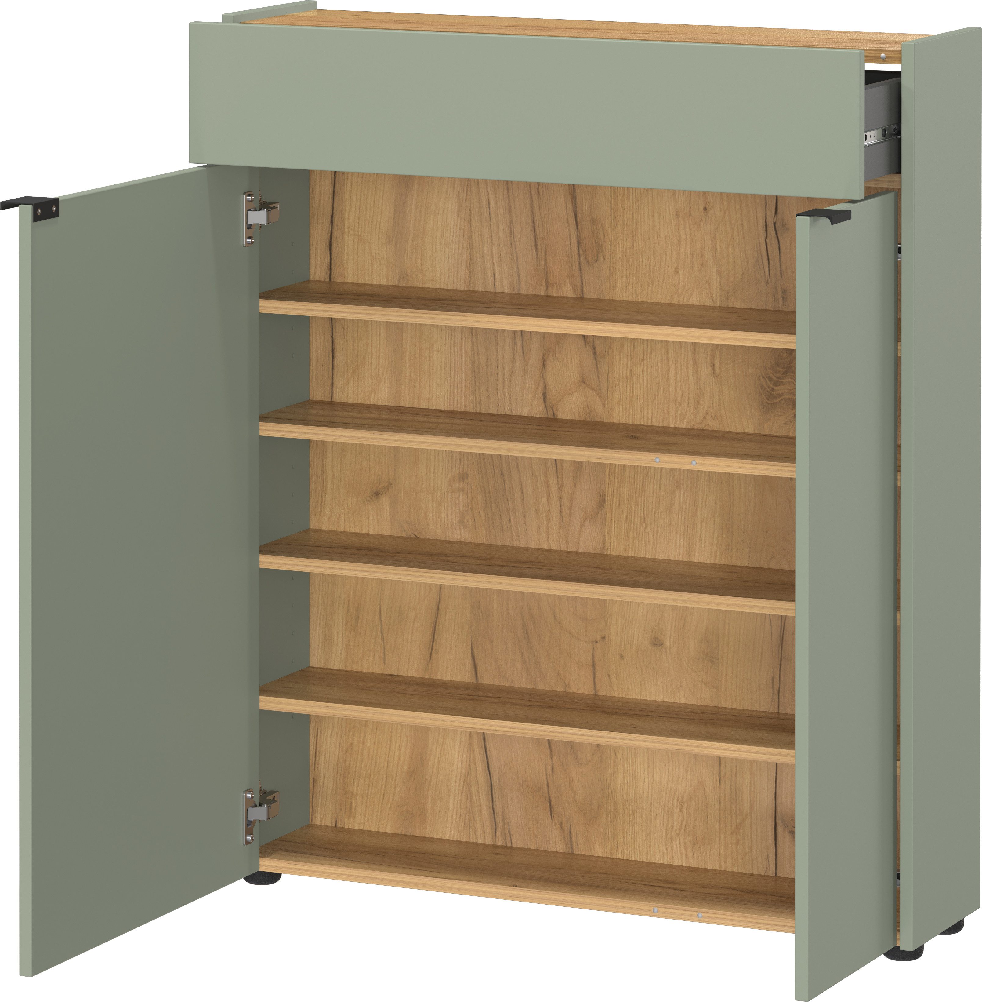 GERMANIA Multifunctionele kast Ameca met geringe diepte - ideaal voor smalle gangen, breedte 83 cm (1 stuk)