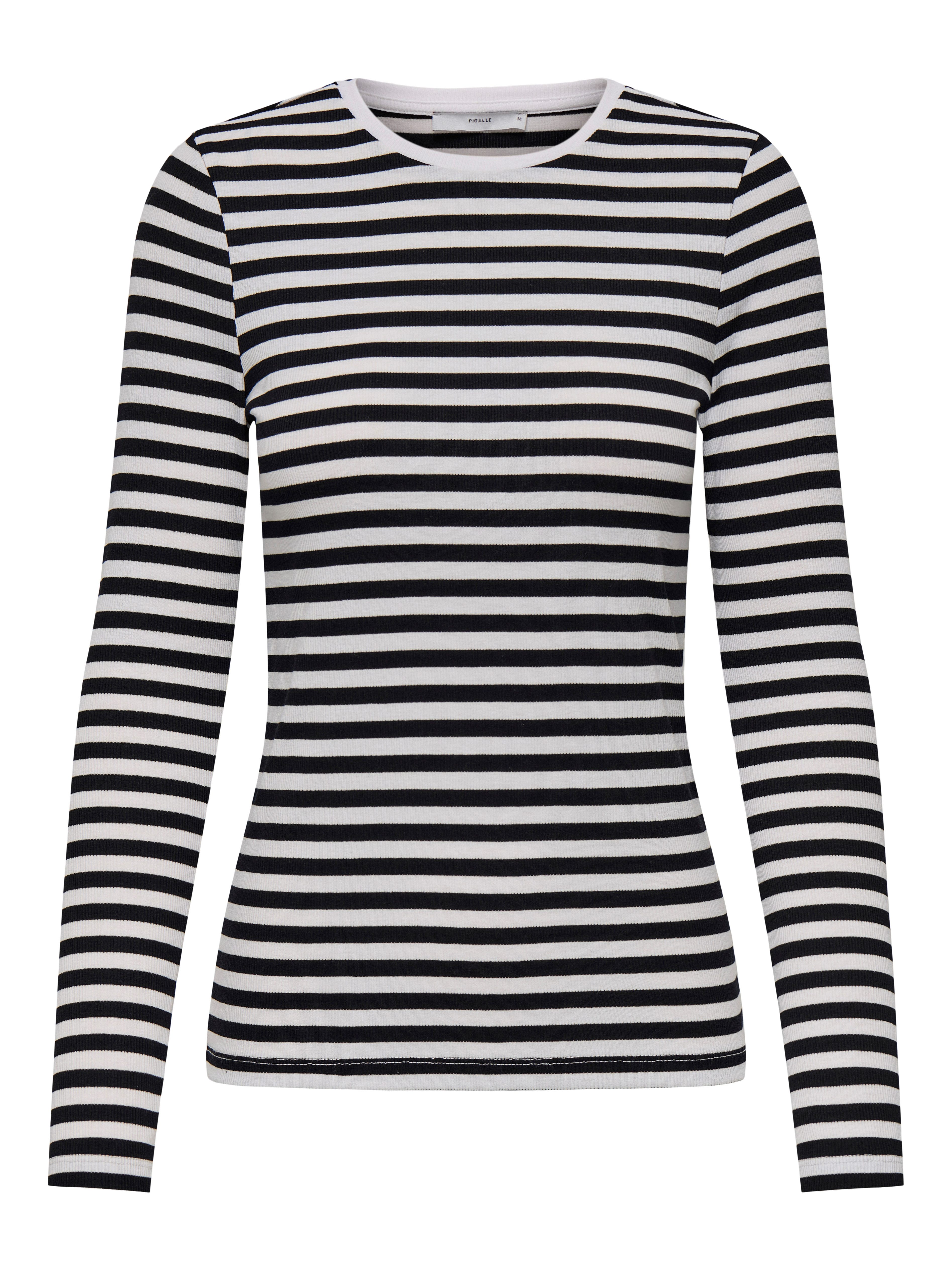 Only Shirt met lange mouwen ONLMAI STRIPE L/S TOP JRS NOOS