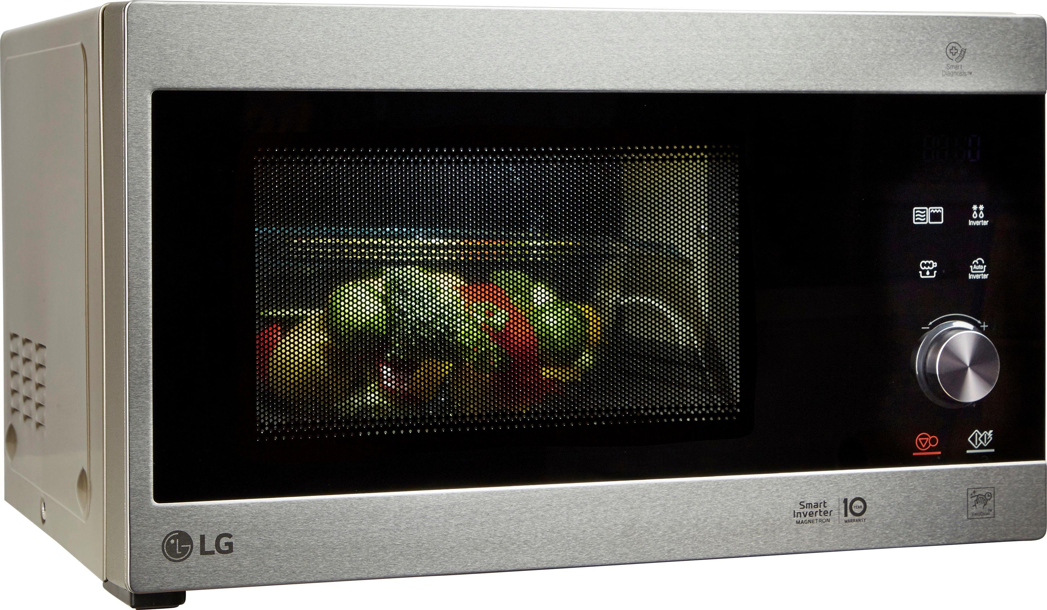 LG Magnetron MH 6565 CPS Smart Inverter technologie, echt glazen front