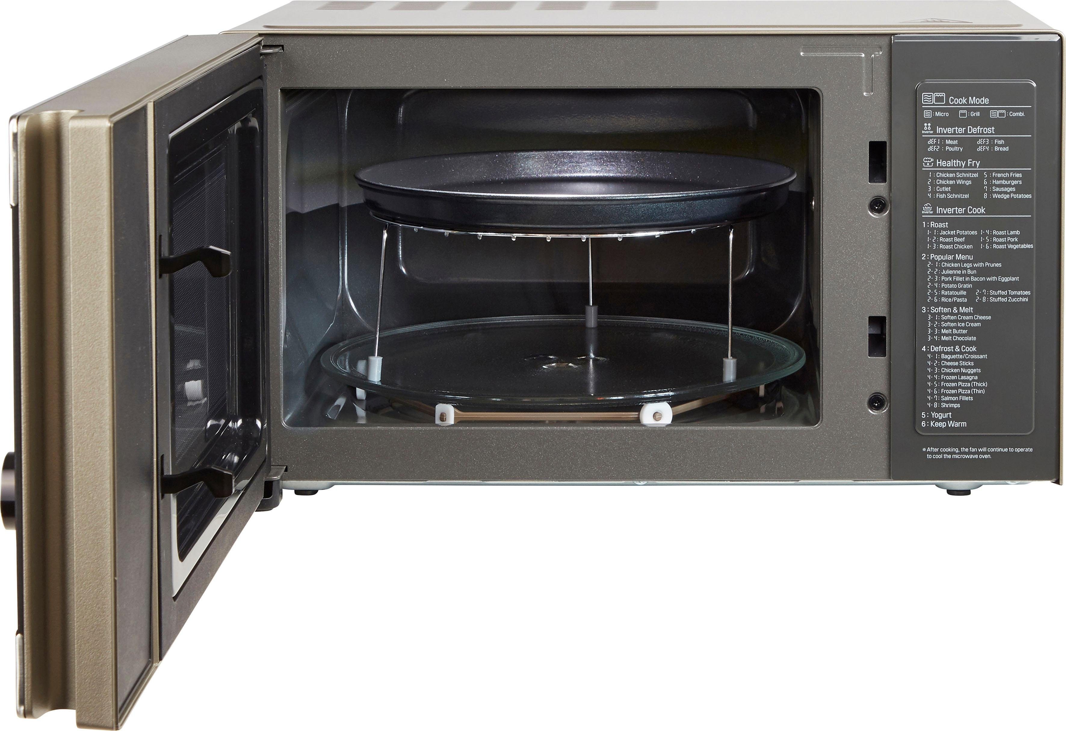 LG Magnetron MH 6565 CPS Smart Inverter technologie, echt glazen front