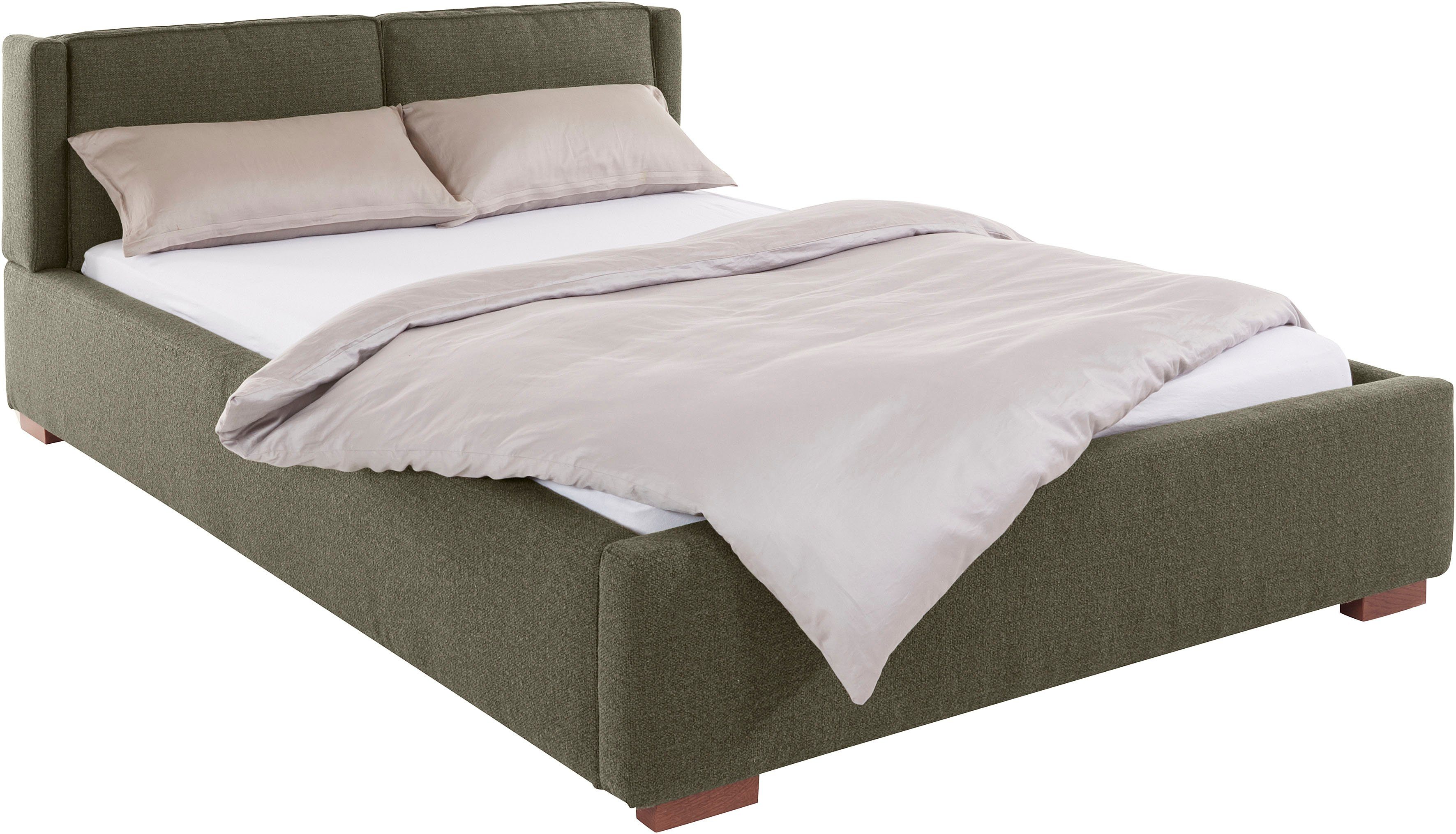 Home affaire Gestoffeerd bed Annera, kussenvulling met veren Inclusief lattenbodem, ligoppervlak 140 of 180 cm kiesbaar