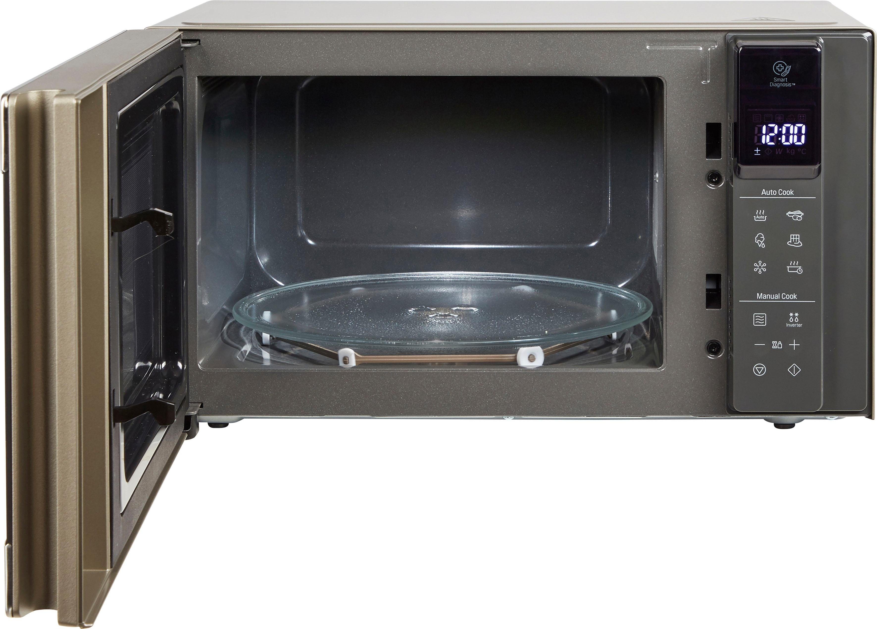 LG Magnetron MS 2595 CIS Smart Inverter technologie, echt glazen front