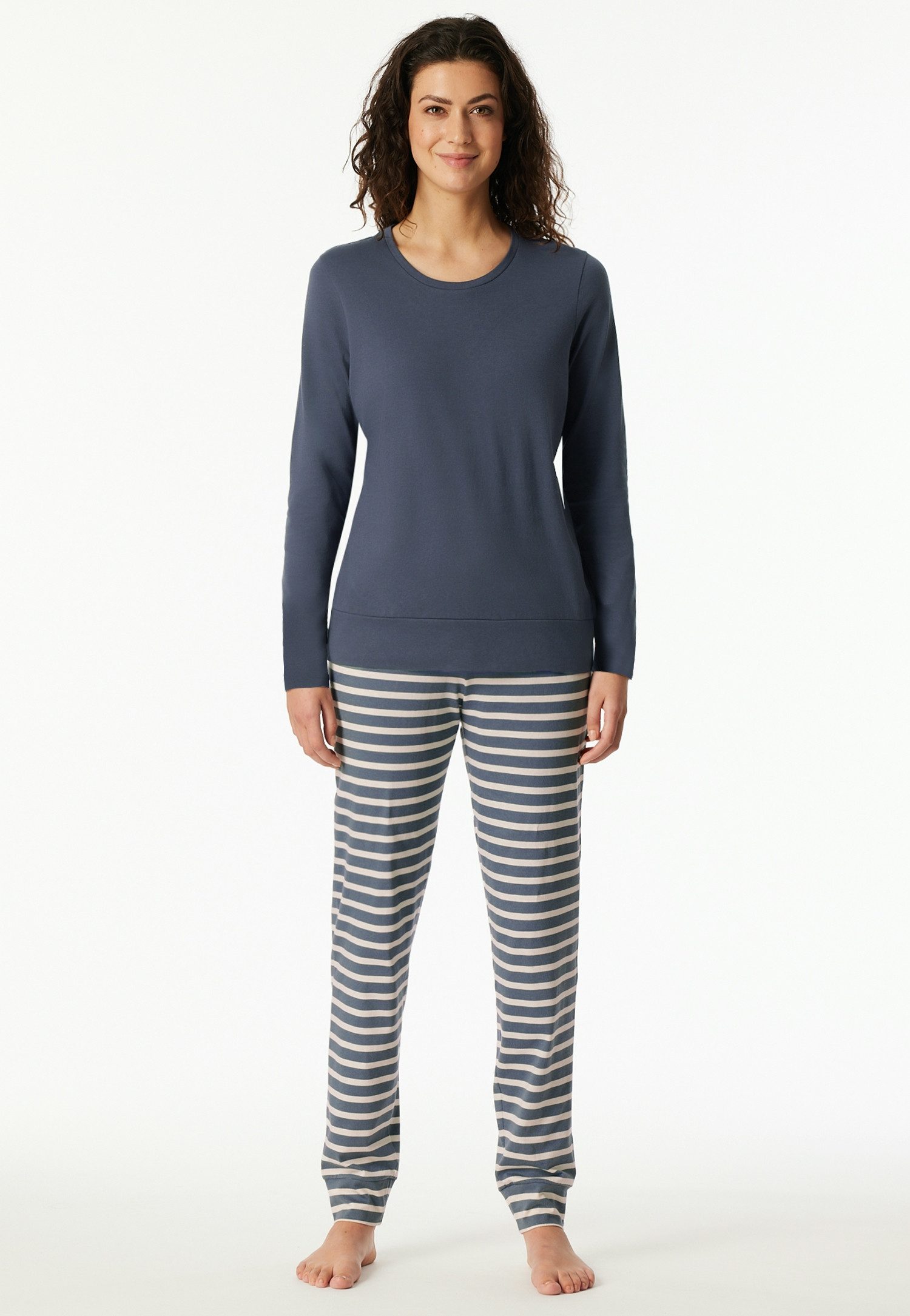 Schiesser Pyjama Casual Essentials met comfortabele boorden (2-delig)