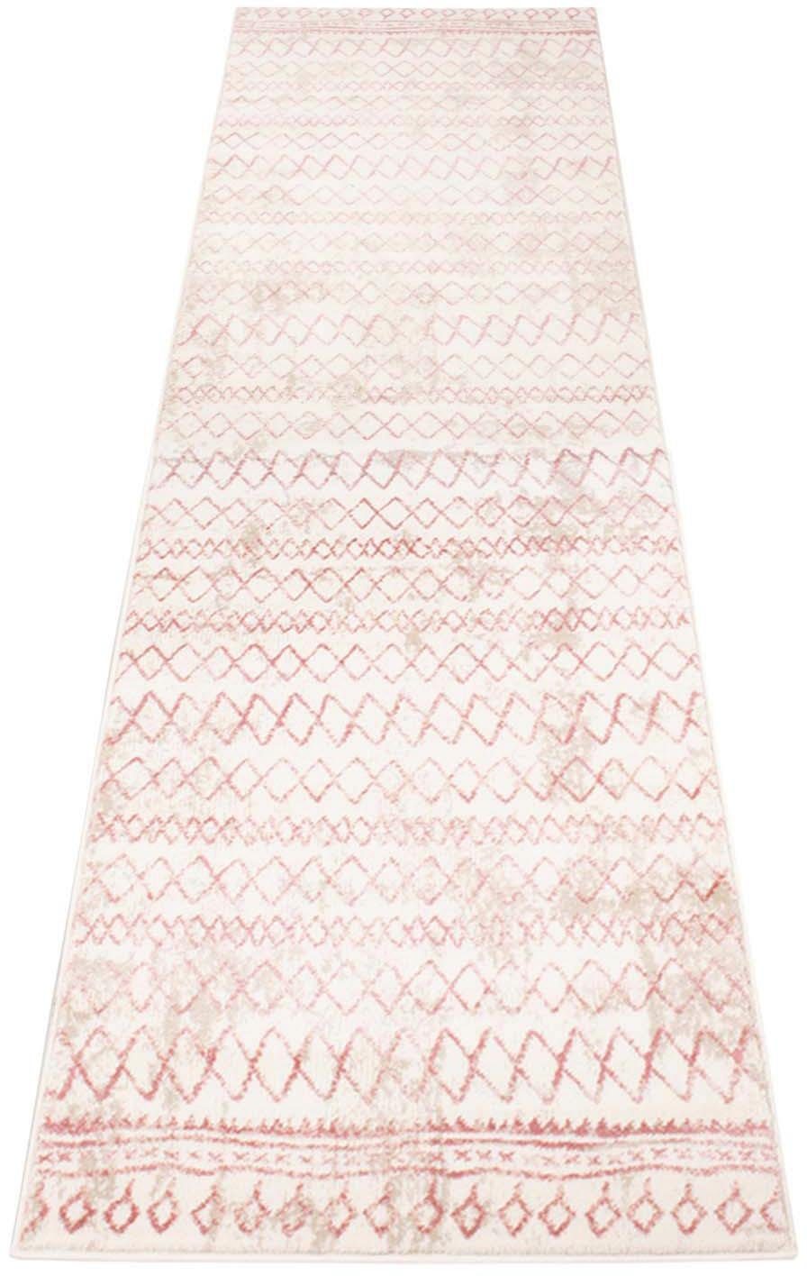 Carpet City Loper Inspiration 7547 lopers maat 80x300 cm roze