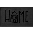 hanse home mat easy home geschikt voor binnen en buiten, met tekst, tekst design, wasbaar, robuust, gemakkelijk in onderhoud, ingang, antislip grijs