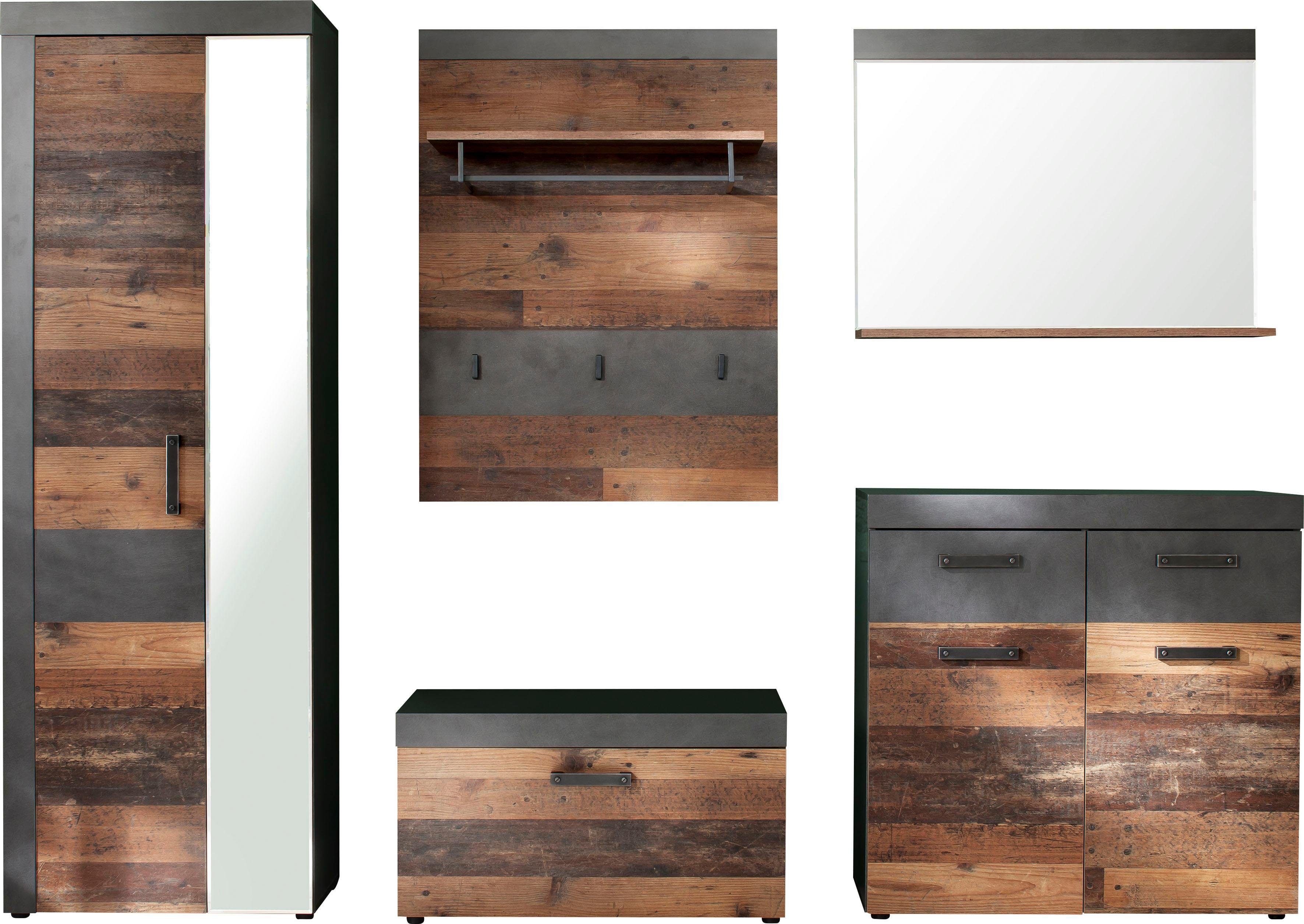 INOSIGN Halmeubelset Ilana moderne industriële stijl (set, 5-delig)