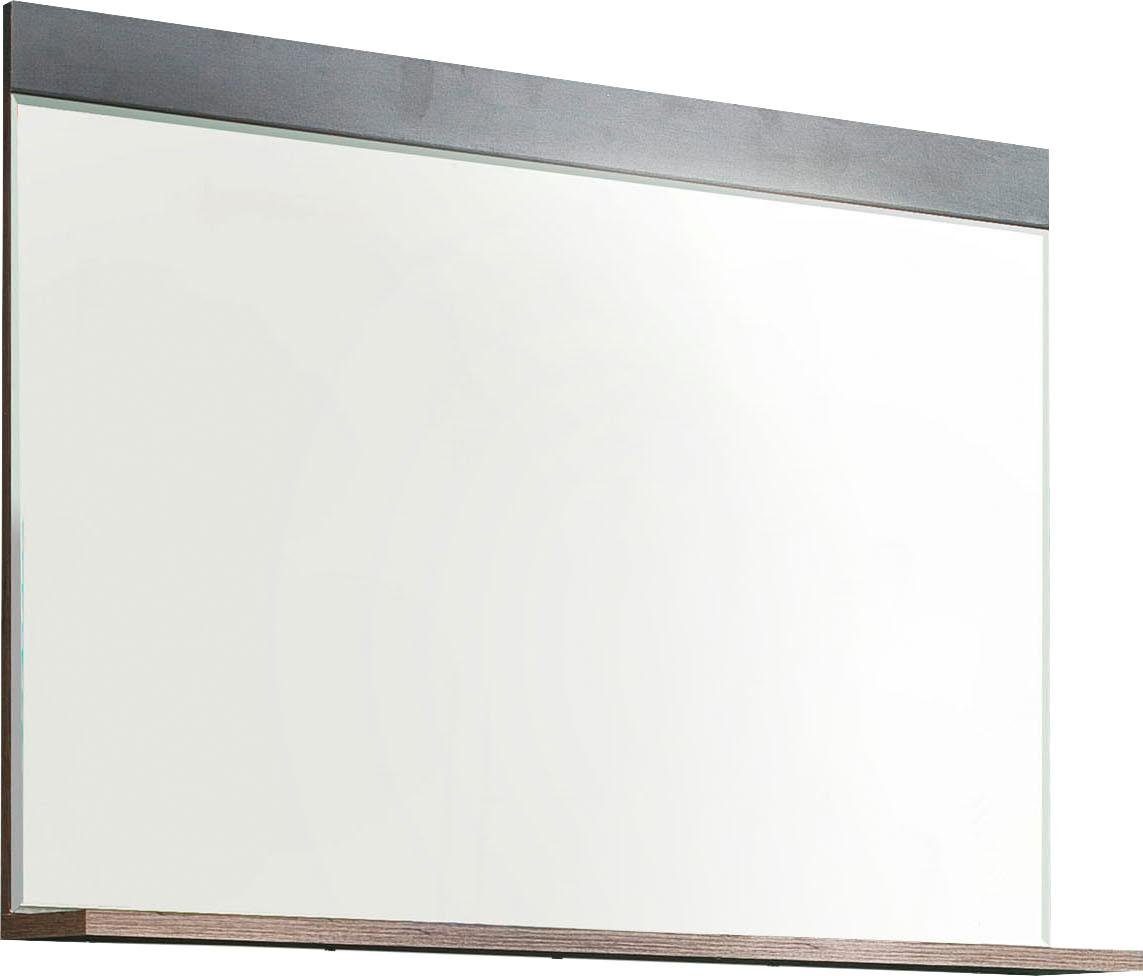 INOSIGN Garderobespiegel Ilana Wandspiegel in moderne industriële stijl met plank, B/H 90/69 cm wandspiegels grijs