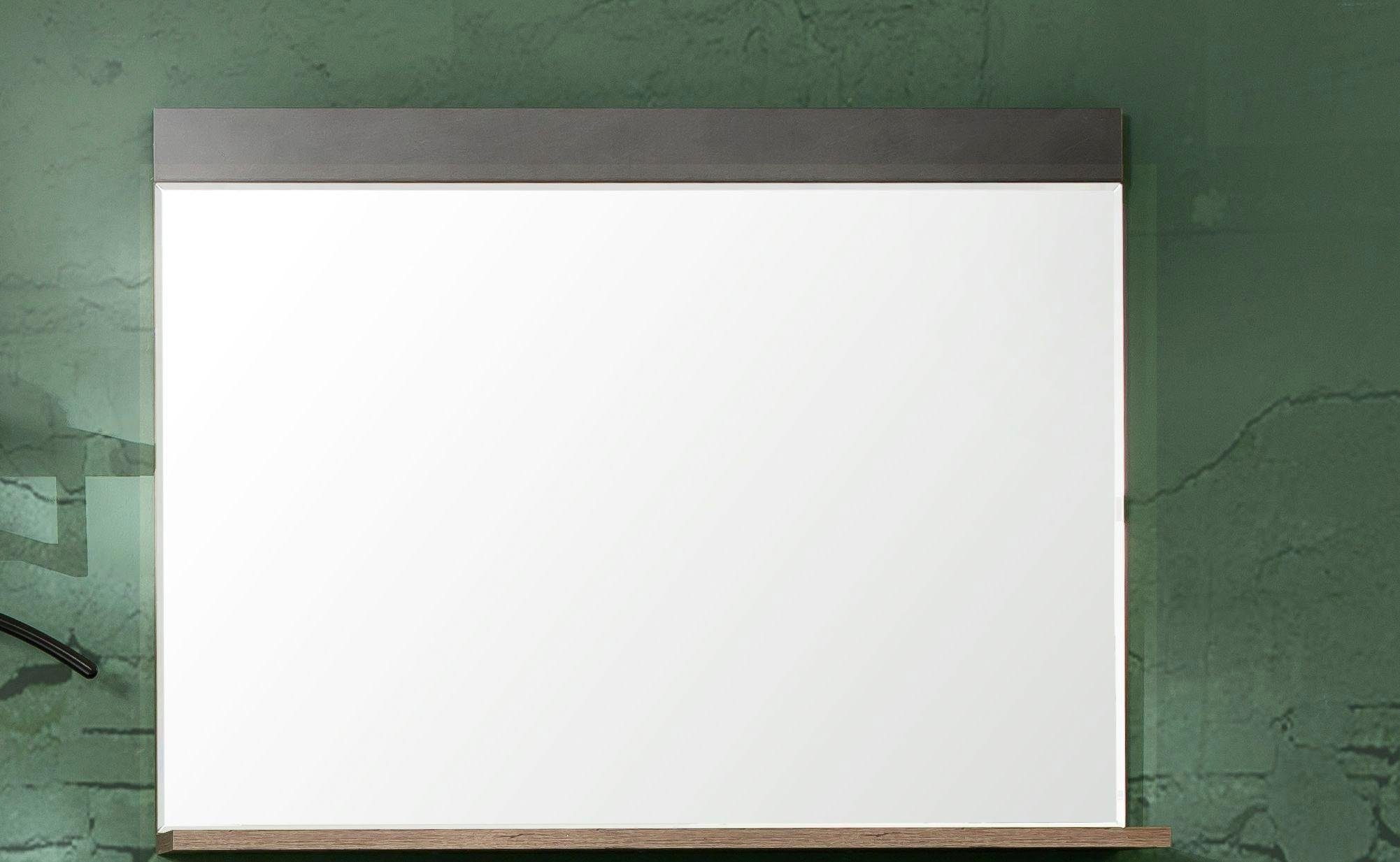 INOSIGN Garderobespiegel Ilana Wandspiegel in moderne industriële stijl met plank, B/H 90/69 cm