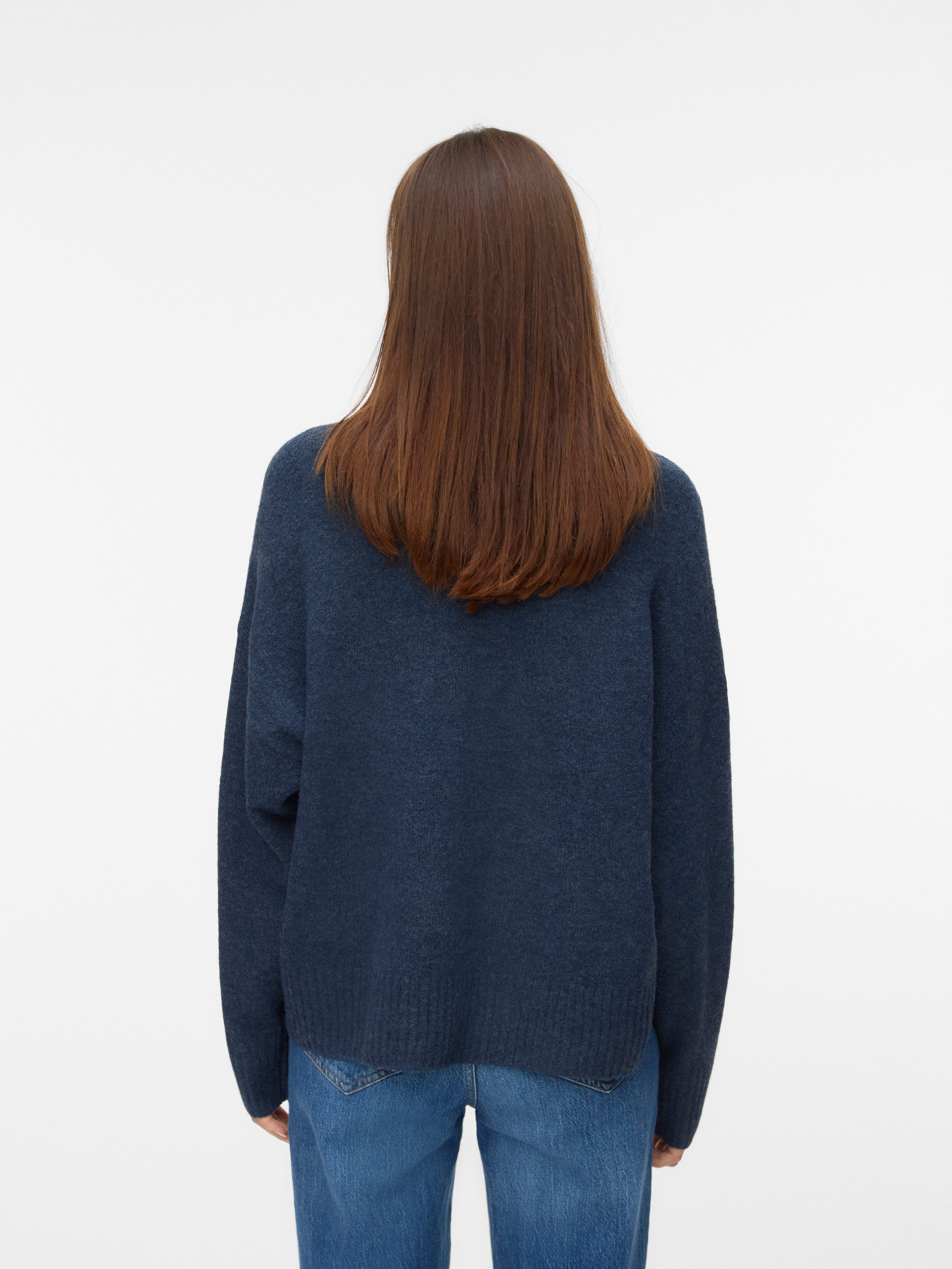 Vero Moda Gebreide trui VMBOOM LS O-NECK PULLOVER GA NOOS