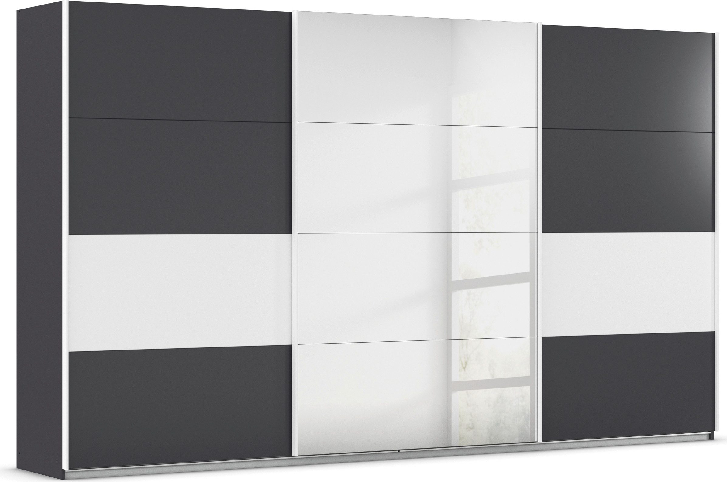 rauch Schuifdeurkast Kledingkast Kast Garderobe CORTONA inclusief indeling, 2 stoffen dozen en extra planken