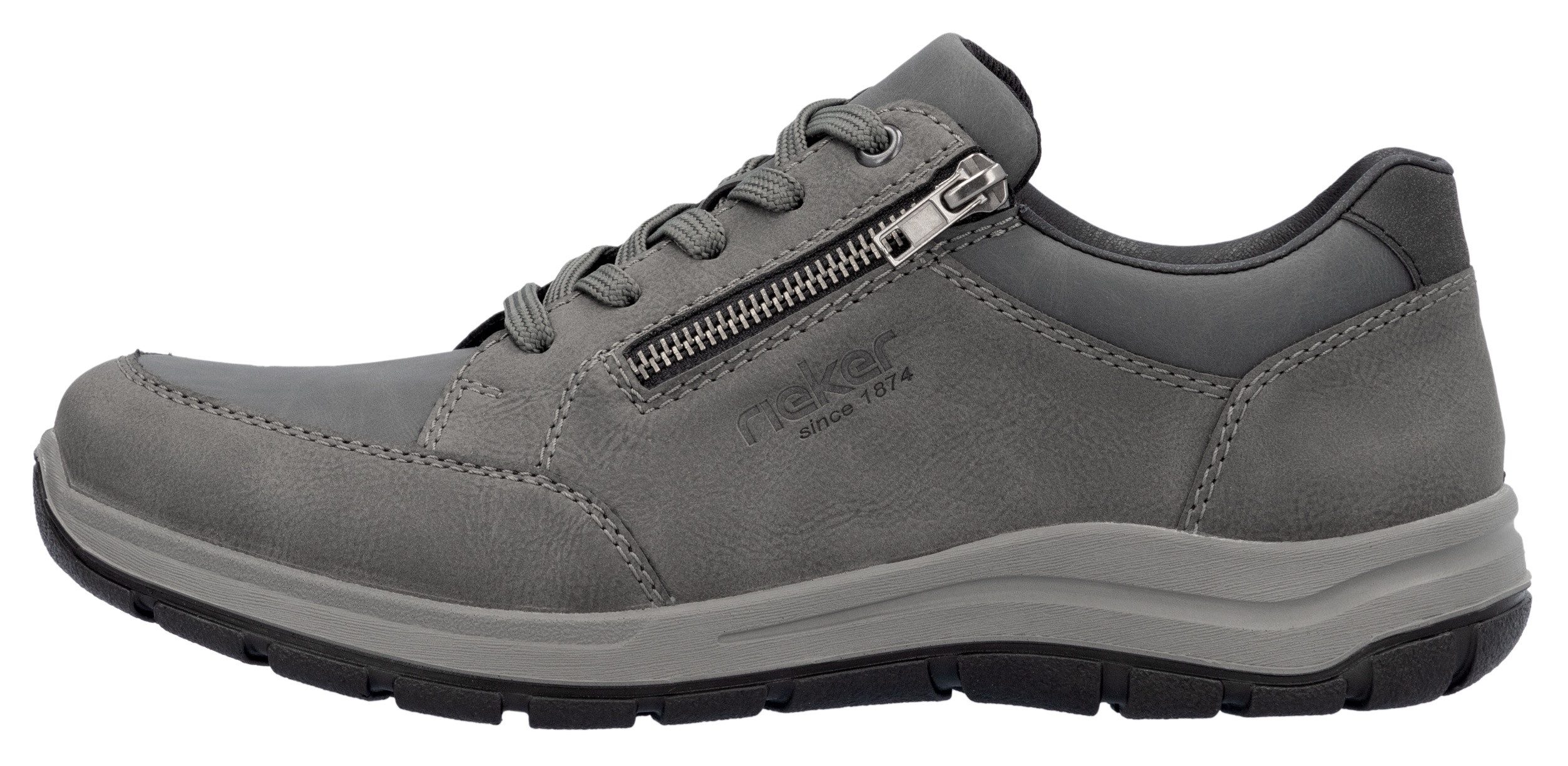 Rieker Sneakers , vrijetijdsschoen, halfschoen, veterschoen met gepolsterde schacht