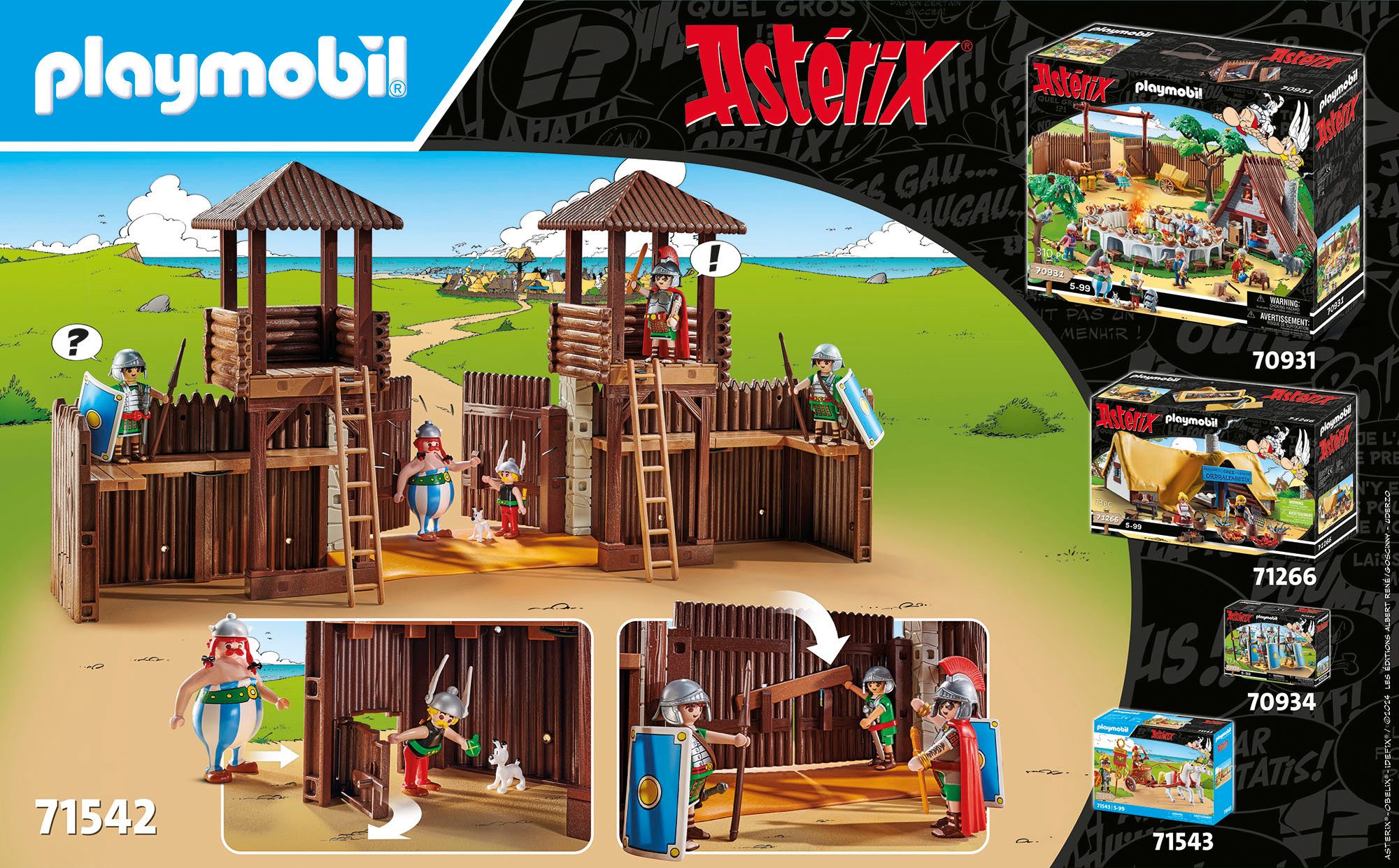 Playmobil® Constructie-speelset Romeins kamp (71542), Asterix (181-delig)