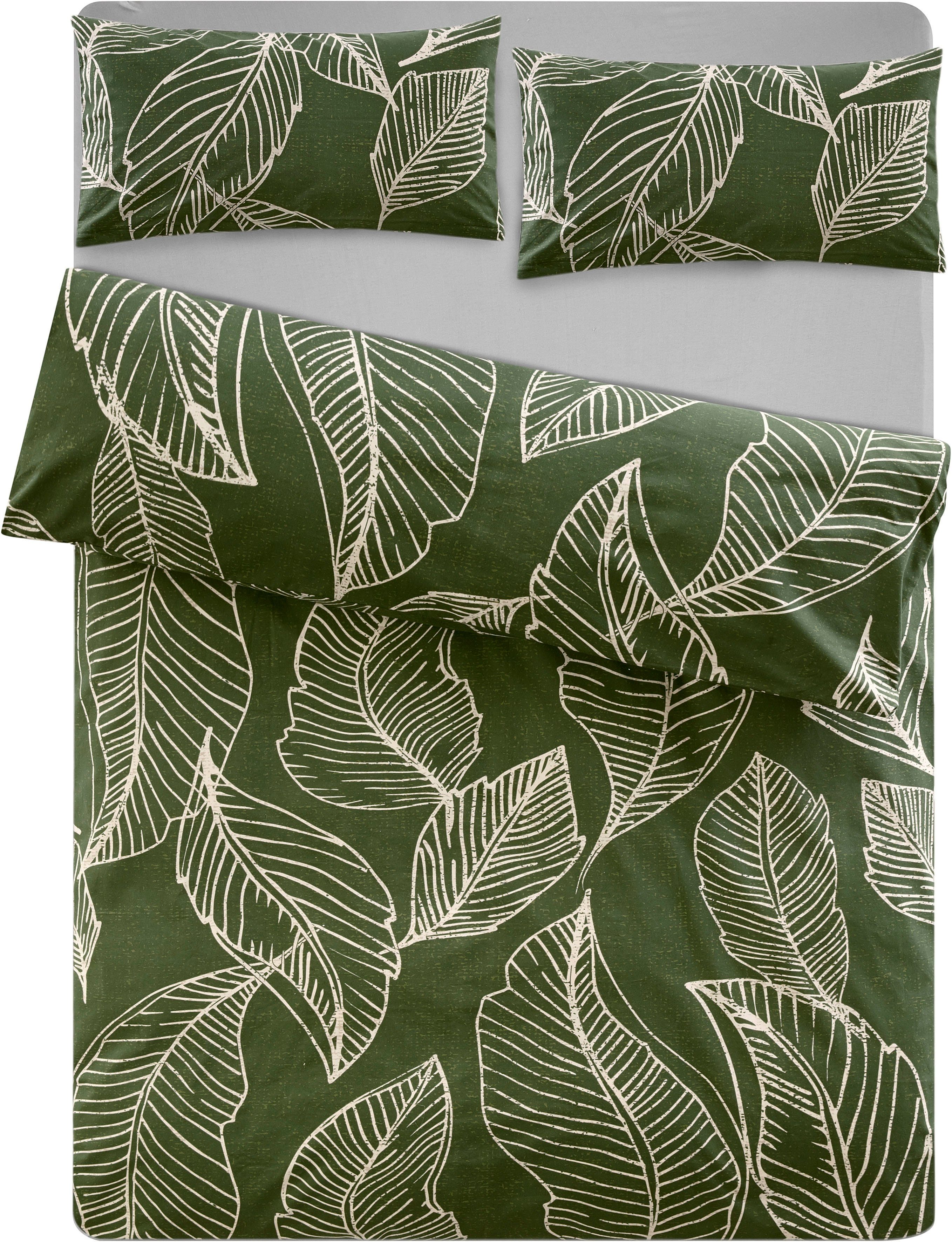 OTTO products Overtrekset Jonna in mt. 135x200 of 155x220 cm Dekbedovertrek van bio-katoen, dekbedovertrek met natuurlijk ontwerp (2-delig)