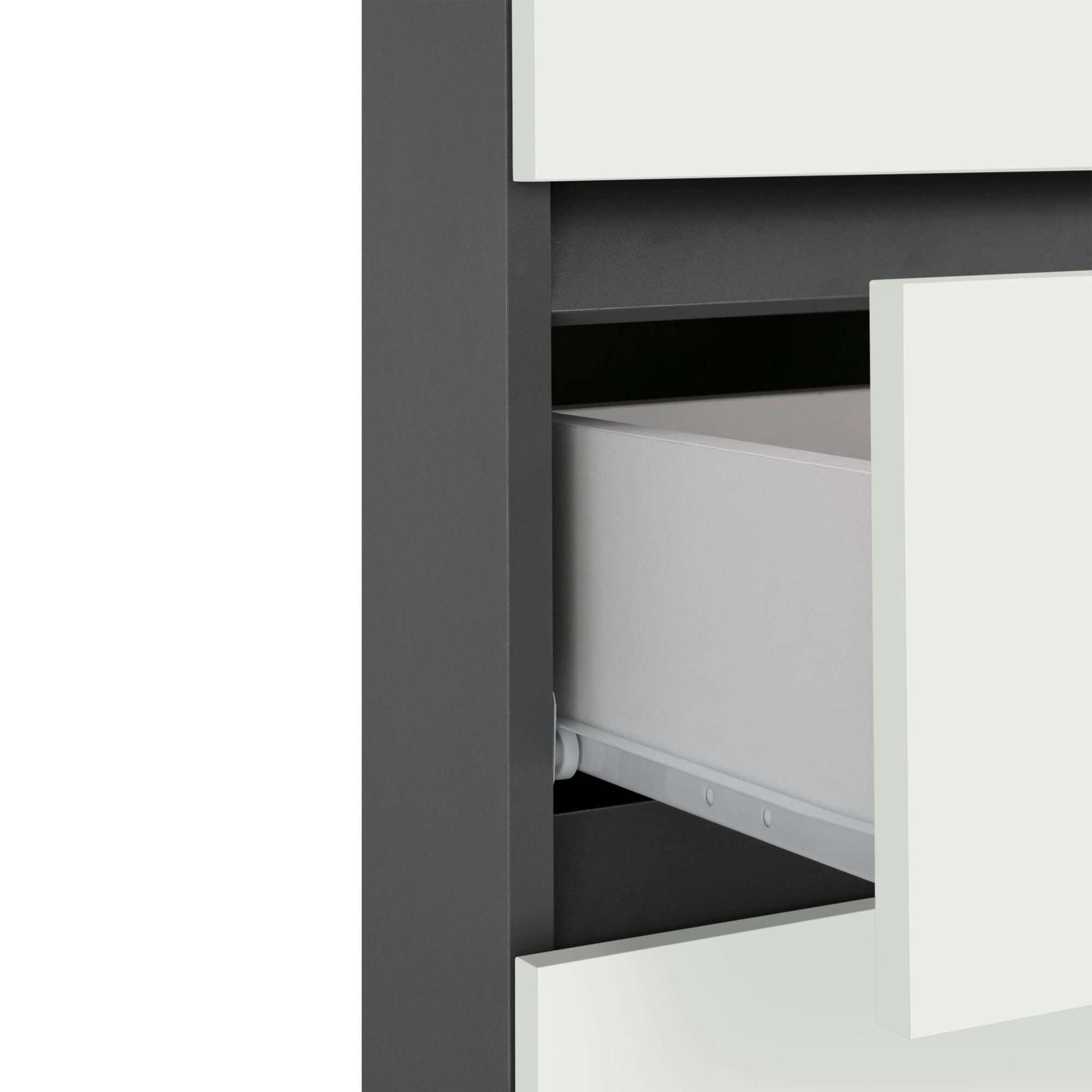Home affaire Halfhoge kast Wisla met 4 deuren & 1 lade, breedte 76 cm, hoogte 130 cm