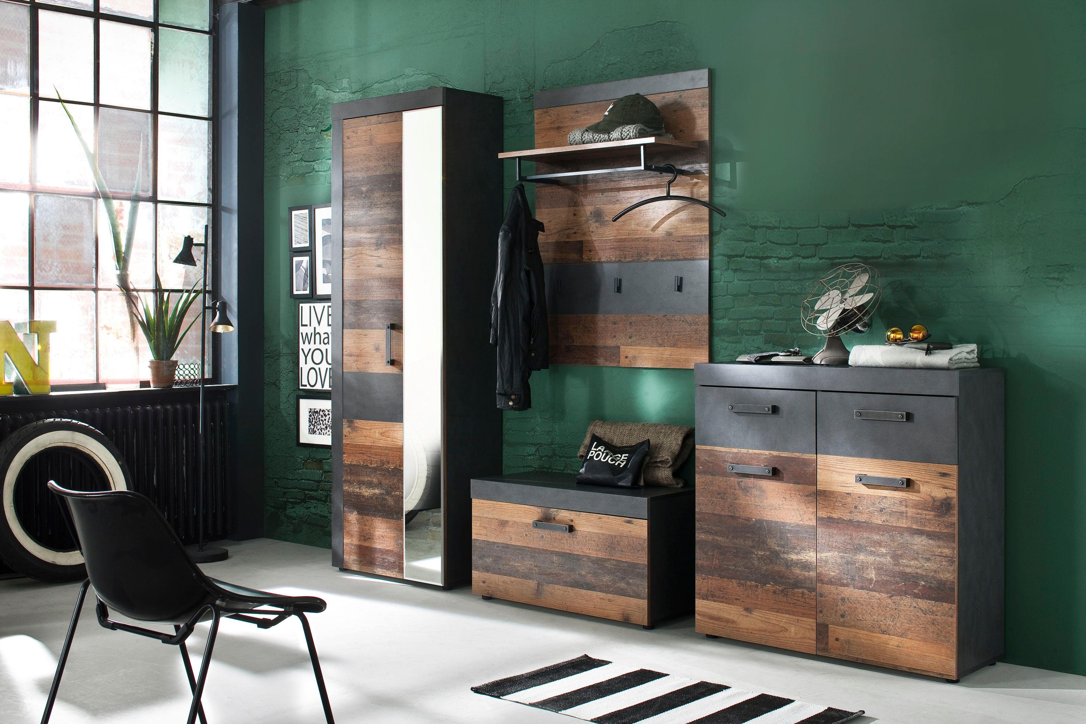 INOSIGN Halmeubelset Ilana moderne industriële stijl (set, 4-delig)