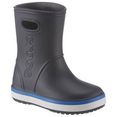 crocs rubberlaarzen crocband rain boot kids met reflecterend logo blauw