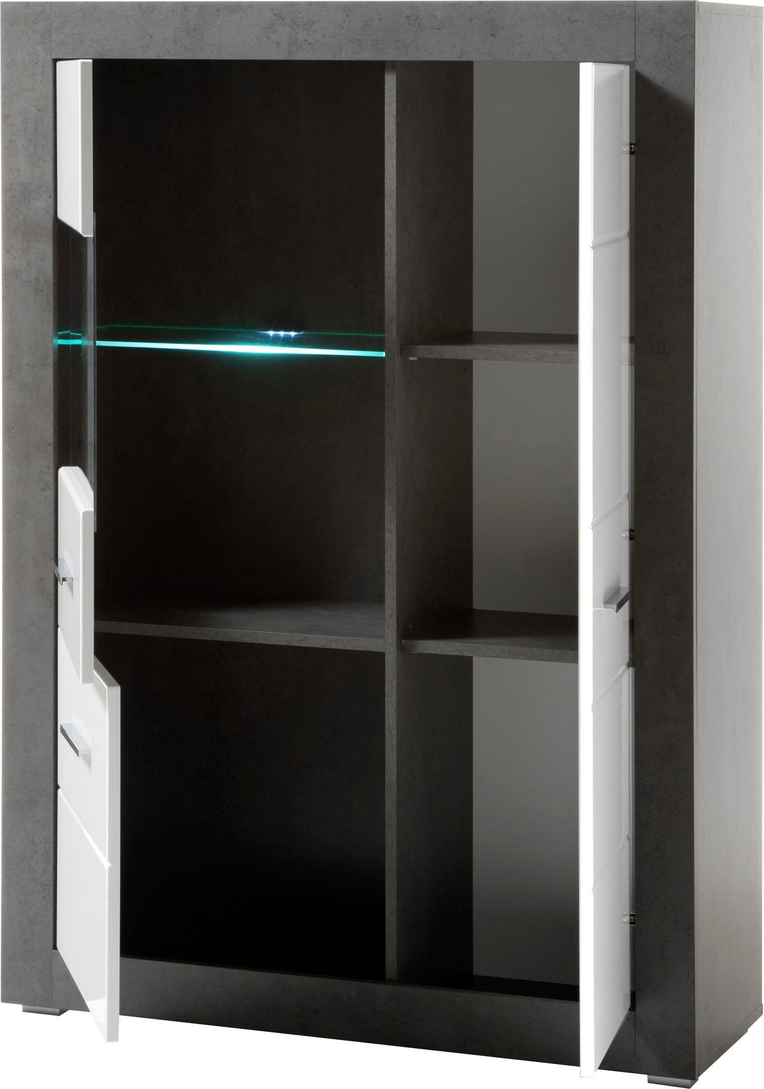 INOSIGN Vitrinekast Etero Hoogte 142 cm