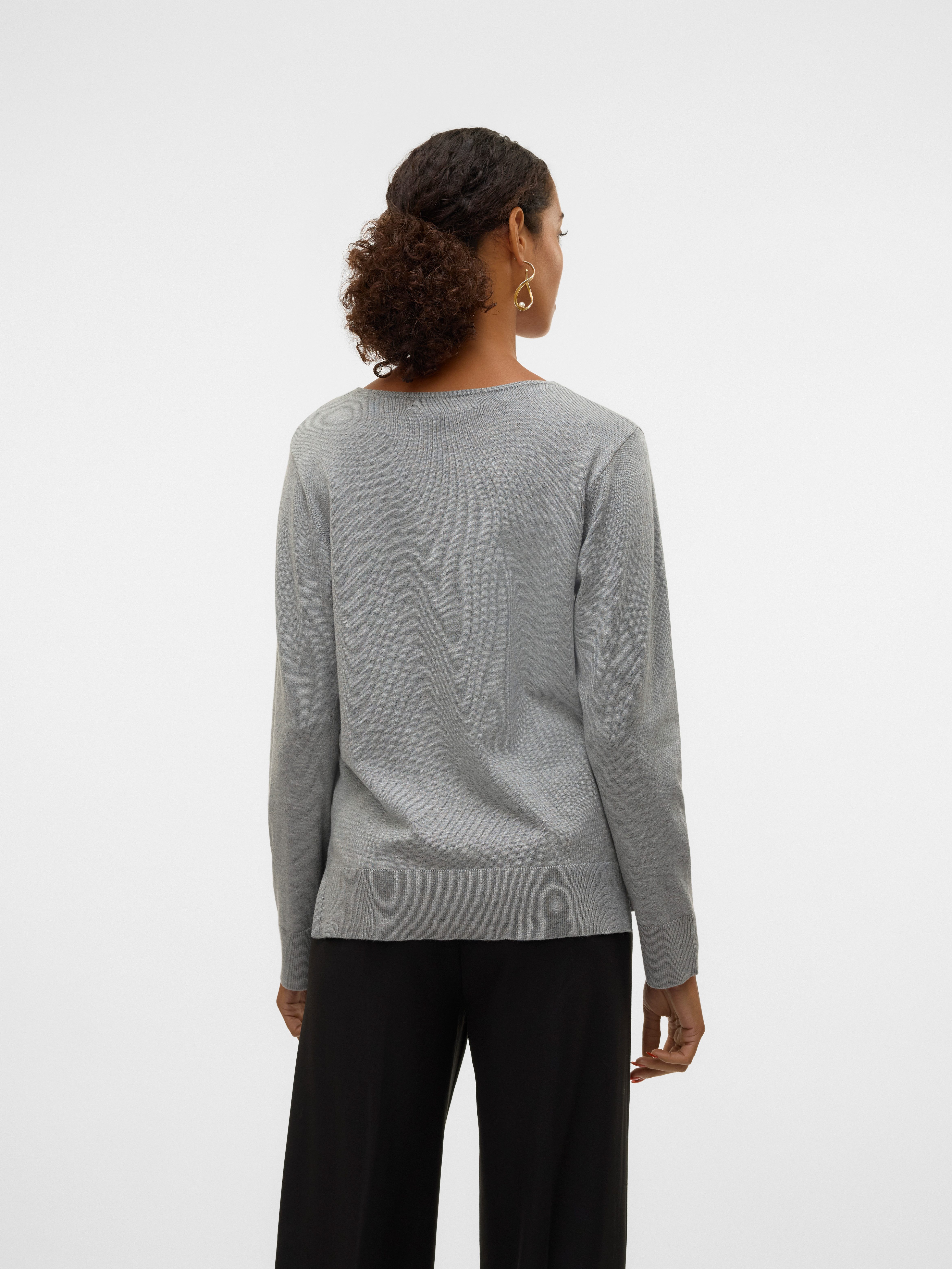 Vero Moda Gebreide trui VMSILJE LS V-NECK PULLOVER GA NOOS