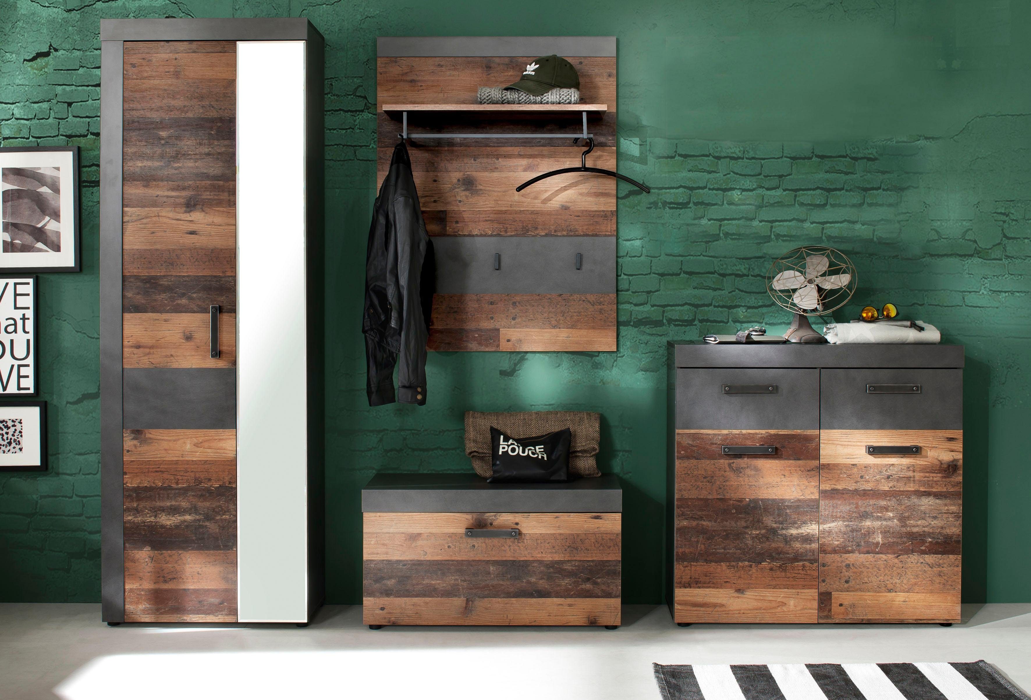 INOSIGN Halmeubelset Ilana moderne industriële stijl (set, 4-delig)