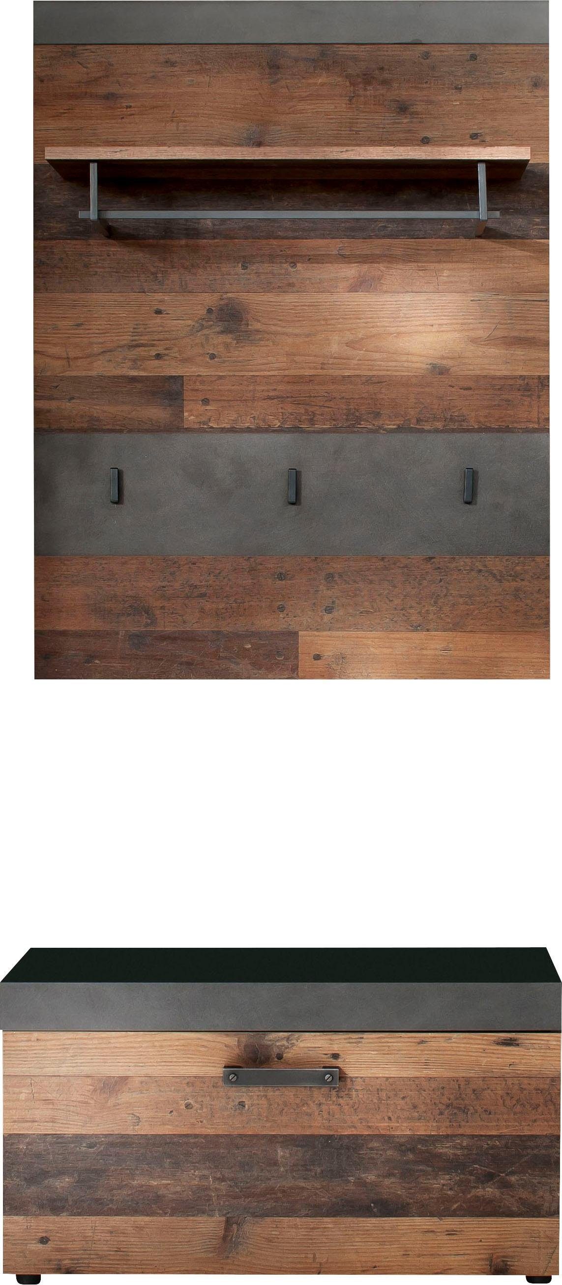 INOSIGN Halmeubelset Ilana moderne industriële stijl (set, 2-delig)