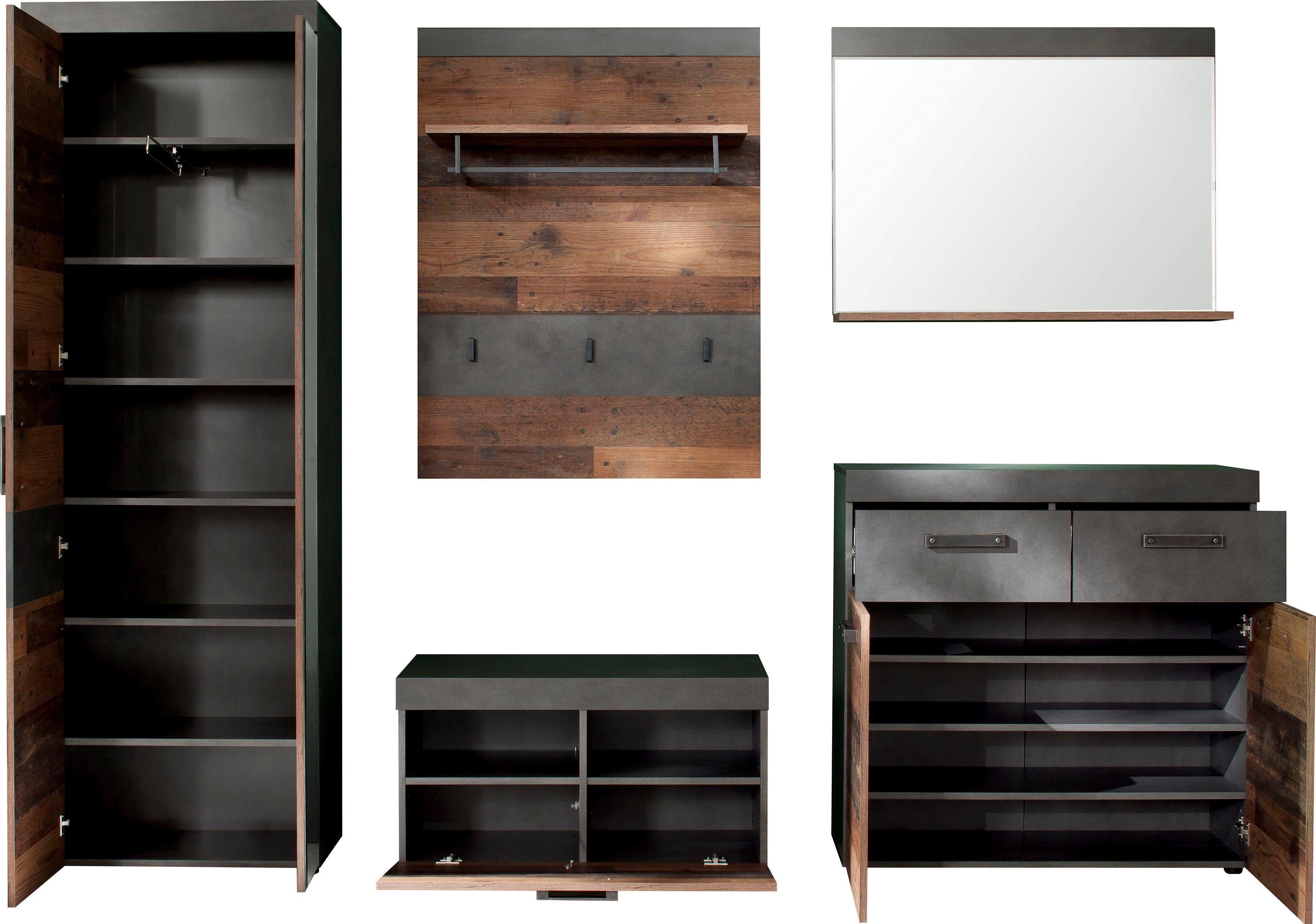 INOSIGN Halmeubelset Ilana moderne industriële stijl (set, 5-delig)
