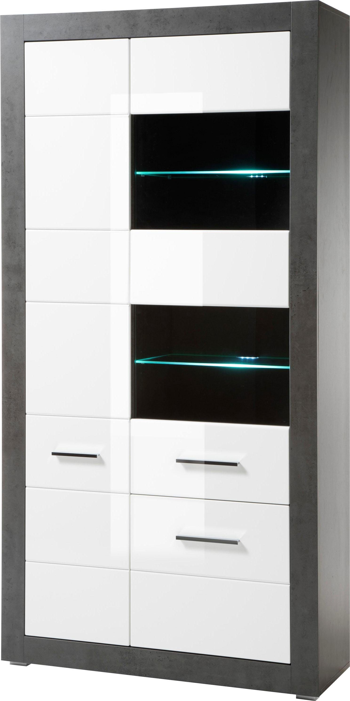 INOSIGN Vitrinekast Etero Hoogte 198 cm