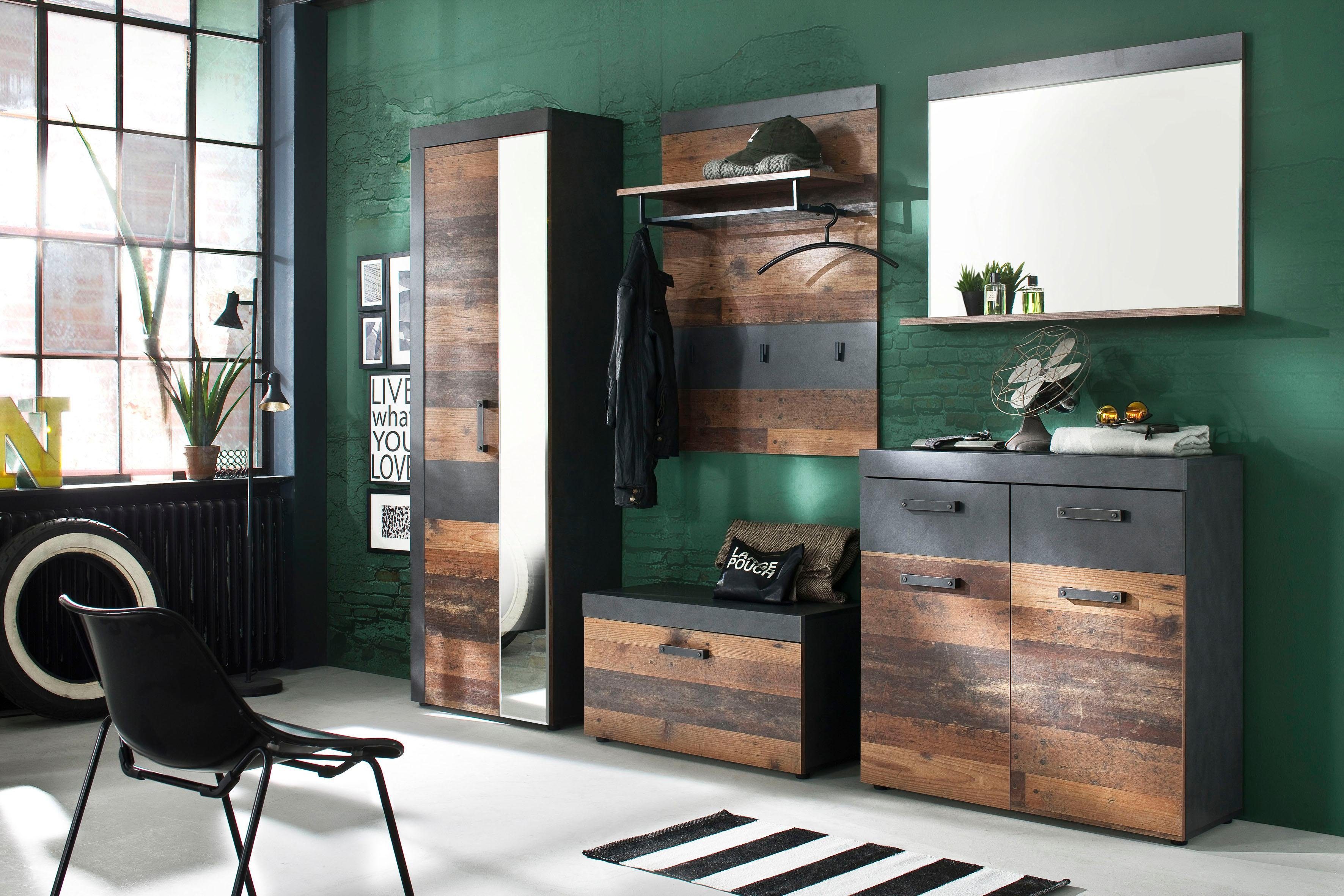 INOSIGN Halmeubelset Ilana moderne industriële stijl (set, 5-delig)