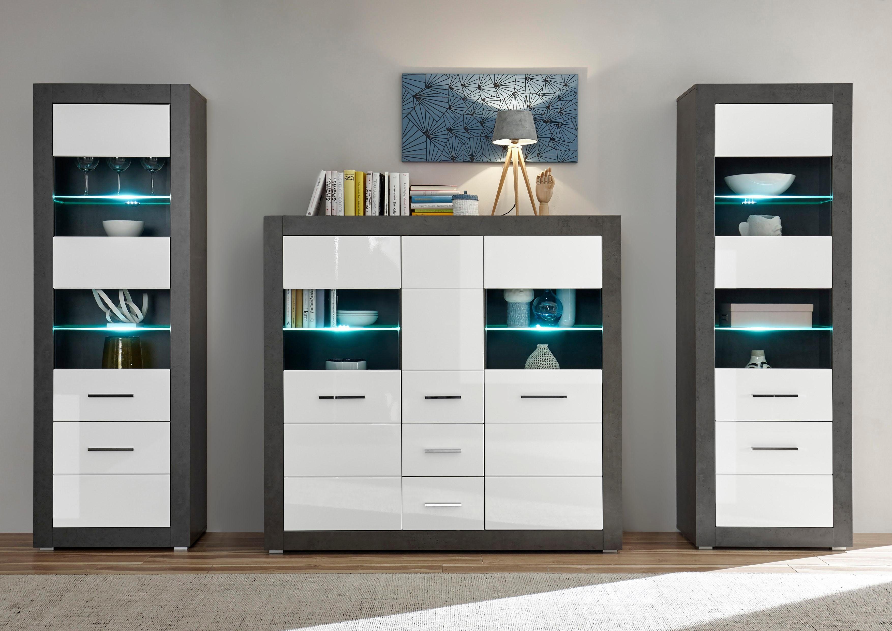 INOSIGN Wandmeubel Etero (3-delig) (set, 3-delig) tv-wandmeubels grijs