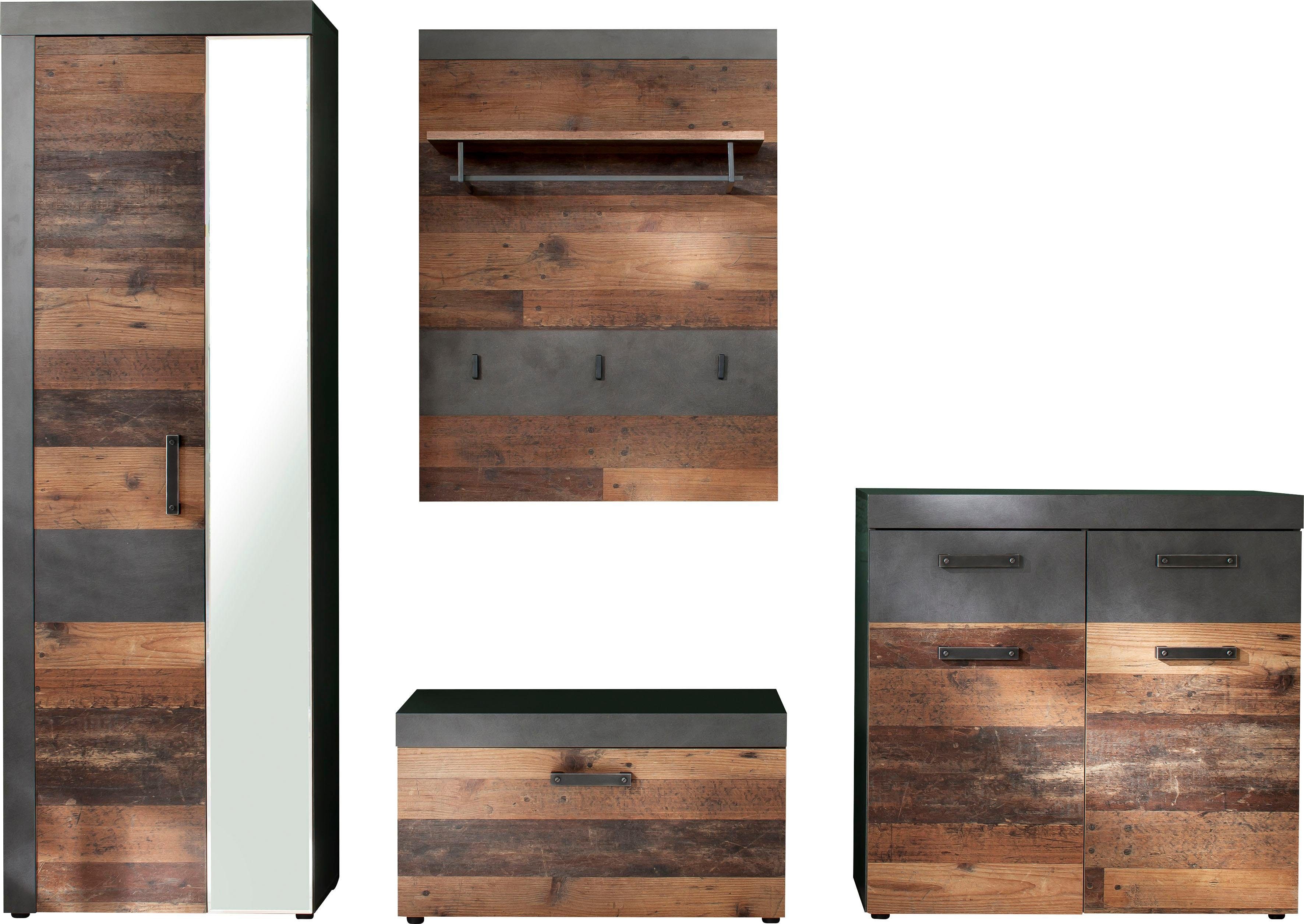 INOSIGN Halmeubelset Ilana moderne industriële stijl (set, 4-delig)