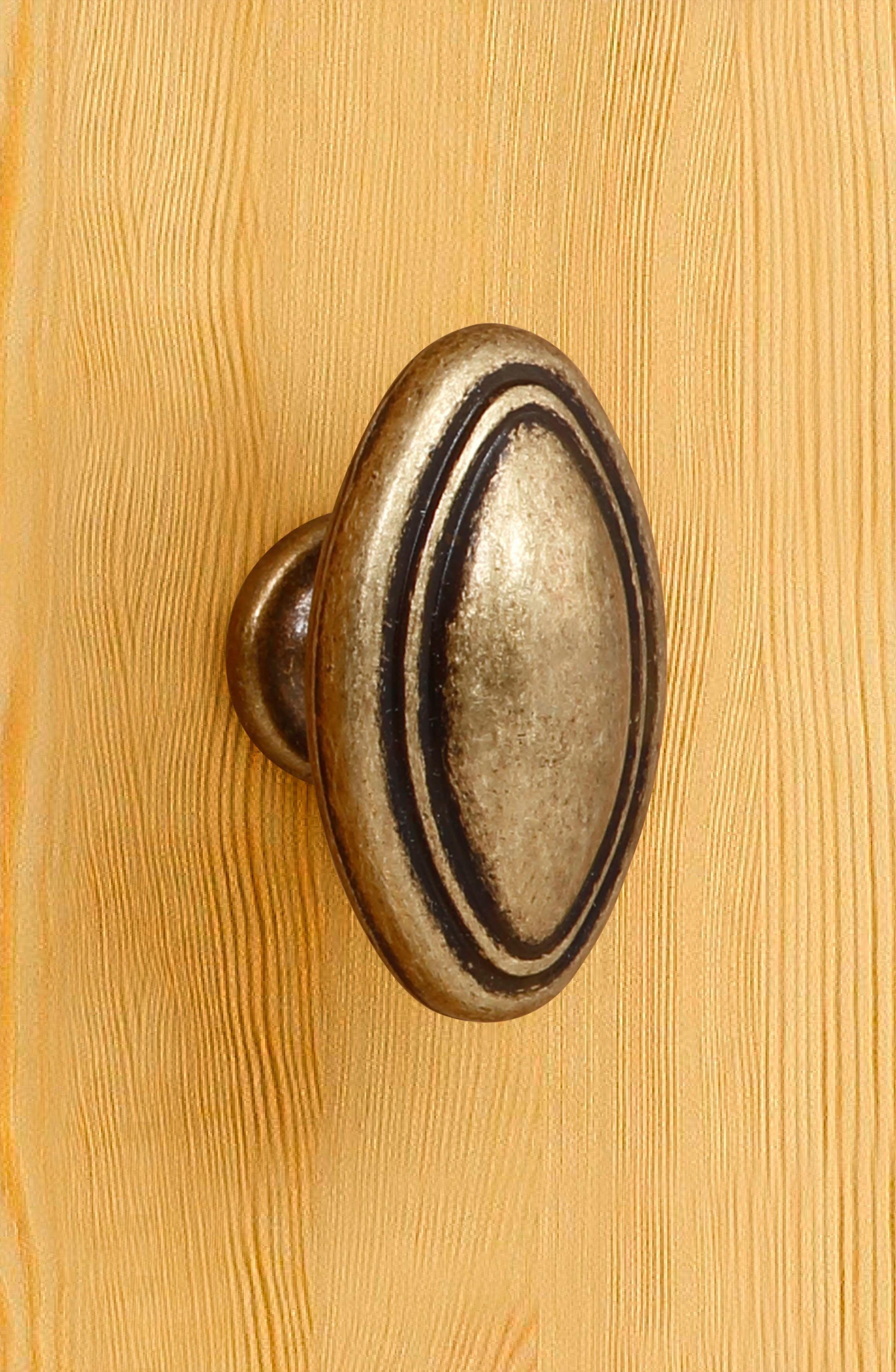 Home affaire Boekenkast Soeren massief grenen, in 2 hoogten, diepte 29 cm, deuren met vensterglas-inzet