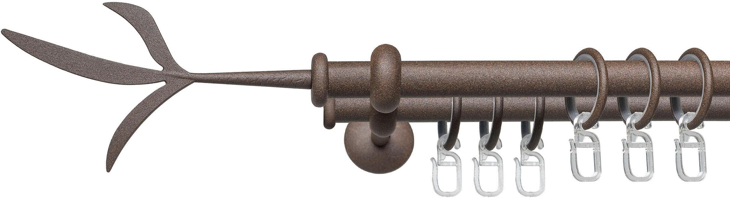 Liedeco Gordijnroede Esp tak 2-sporig in standaardmaat ø 16 mm gordijnroedes maat Ø 16 mm x 200 cm bruin