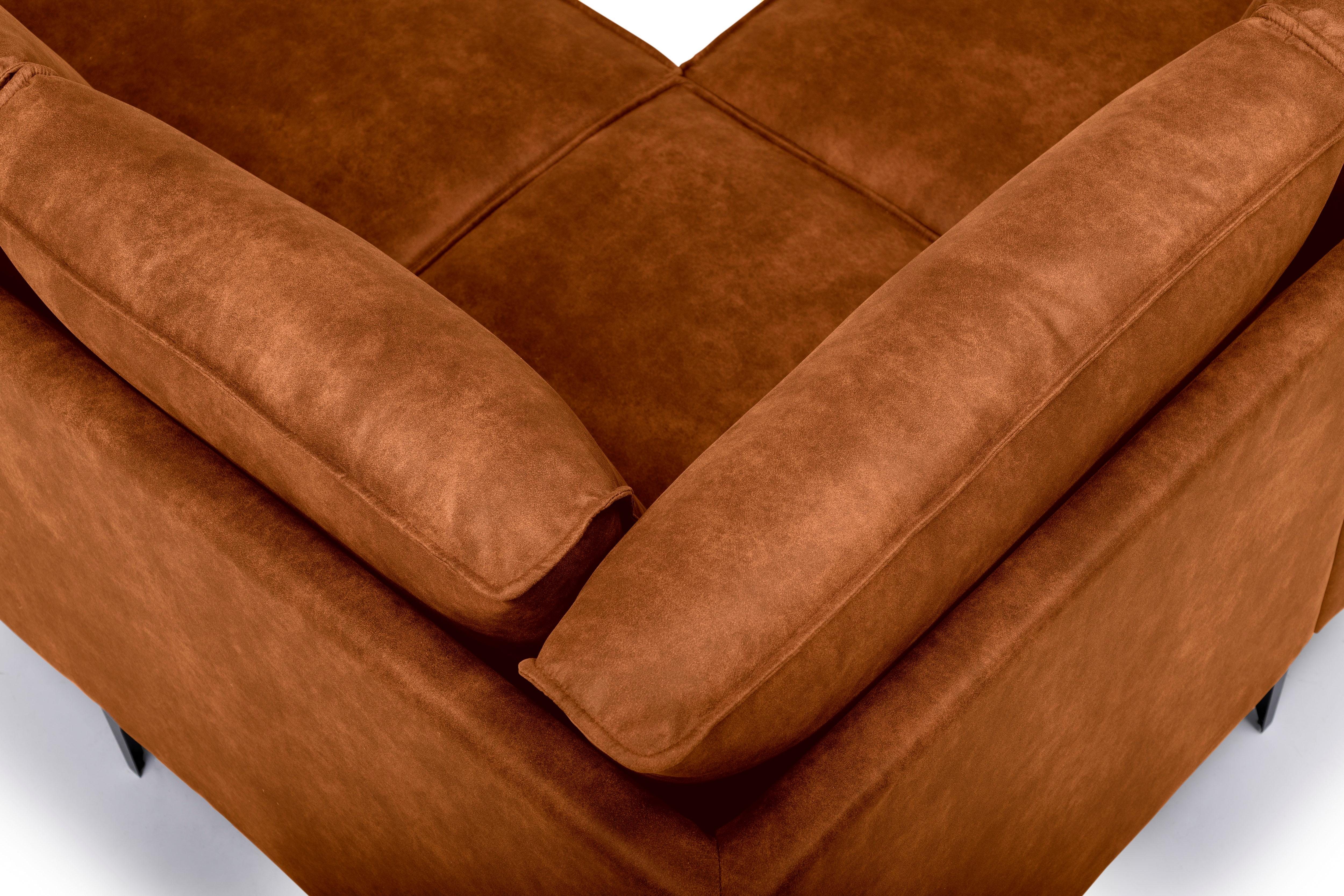 Places of Style Hoekbank Oland, structuur, platweefsel, luxe microvezel, bouclé