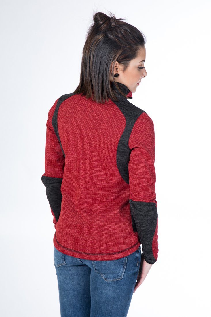 DEPROC Active Gebreid fleecejack WHITECOURT wafelfleece WOMEN