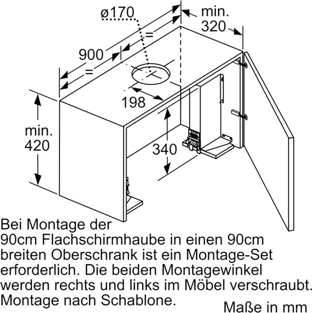SIEMENS Vlakscherm-afzuigkap LI99SA684
