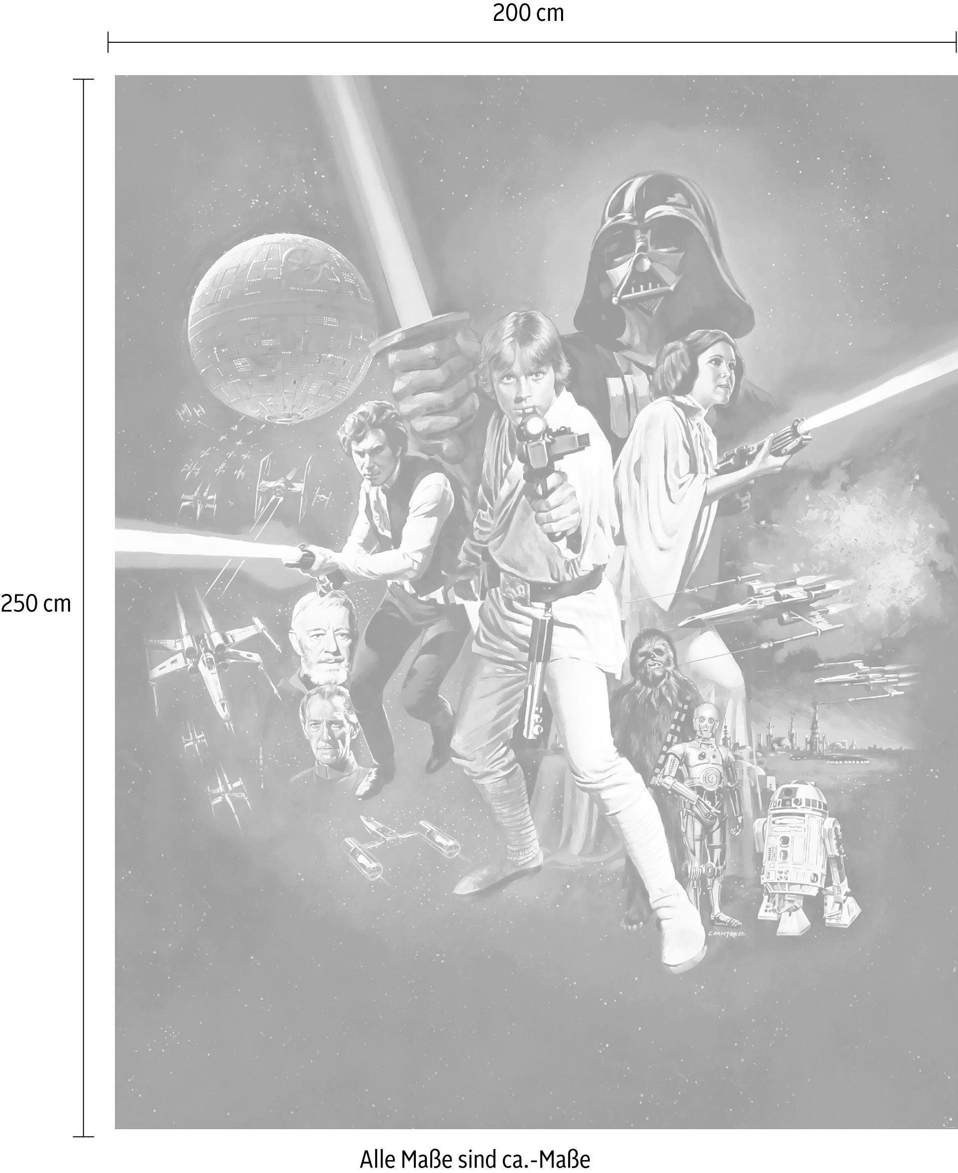 Komar Vliesbehang Digitale print vlies - Star Wars Poster Classic 1 - Afmeting 200 x 250 cm (1 stuk)
