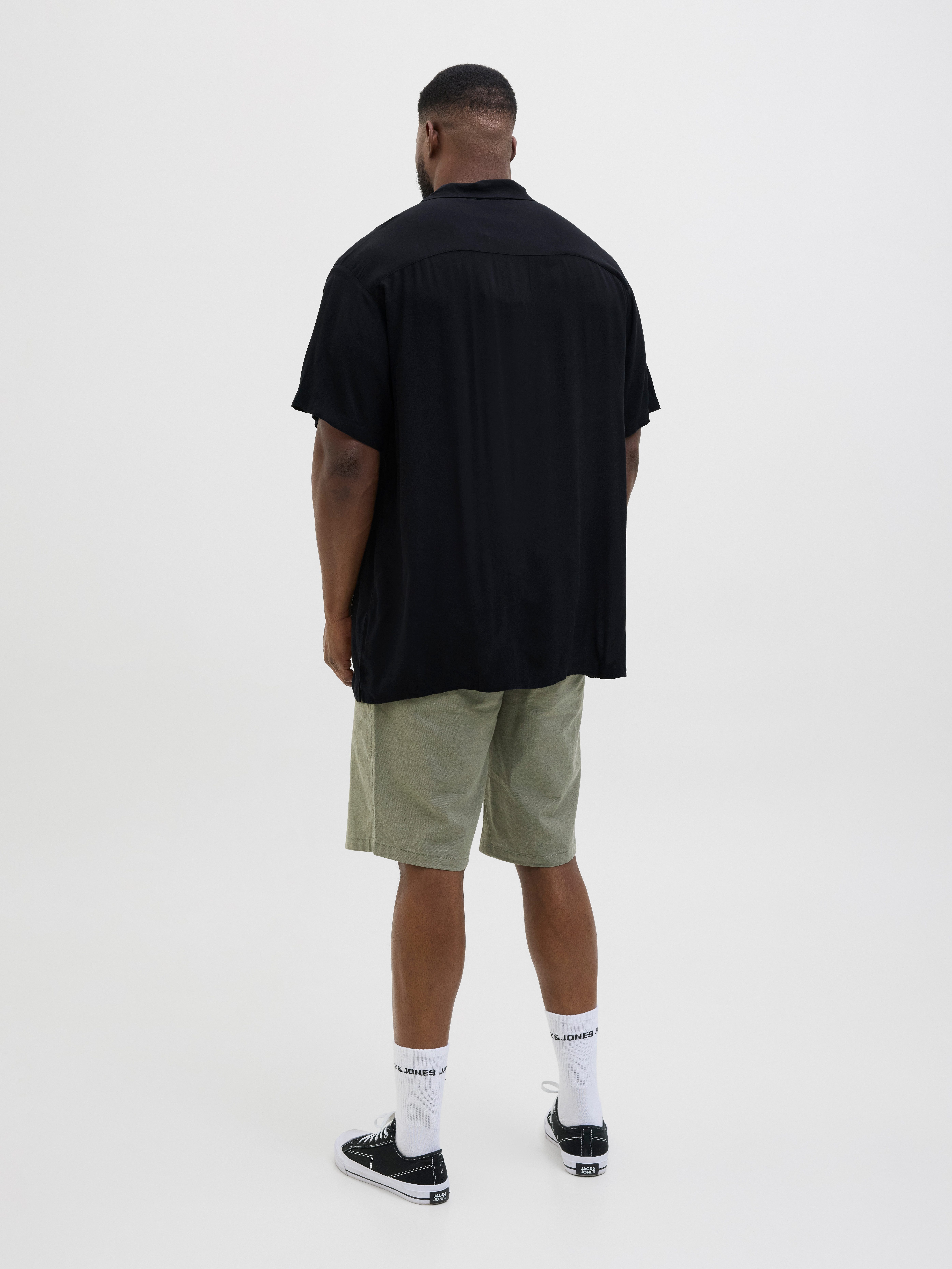 Jack & Jones PlusSize Overhemd met korte mouwen JJEJEFF SOLID RESORT SHIRT S/S SN PLS